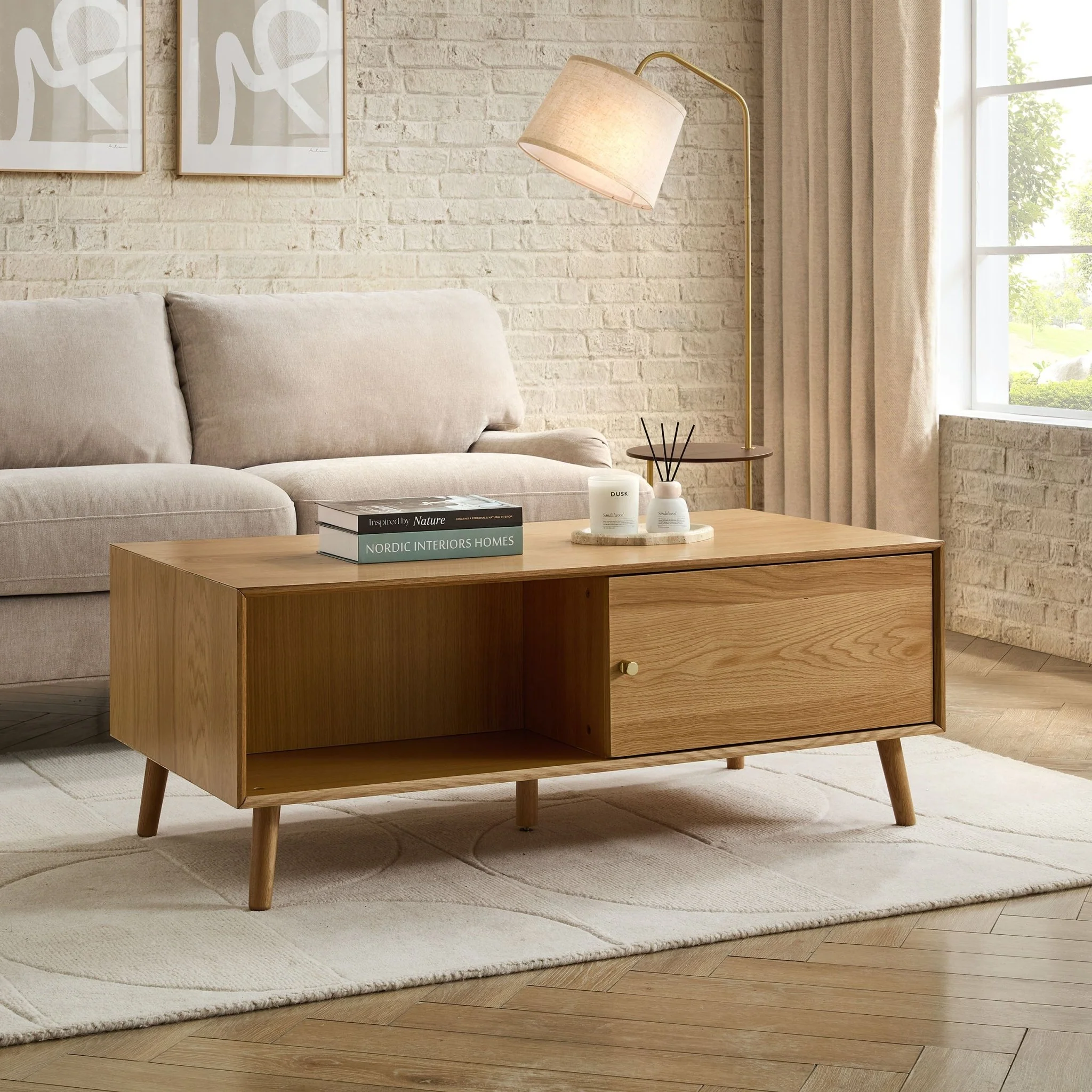 Heidi Oak Coffee Table - Light Wood