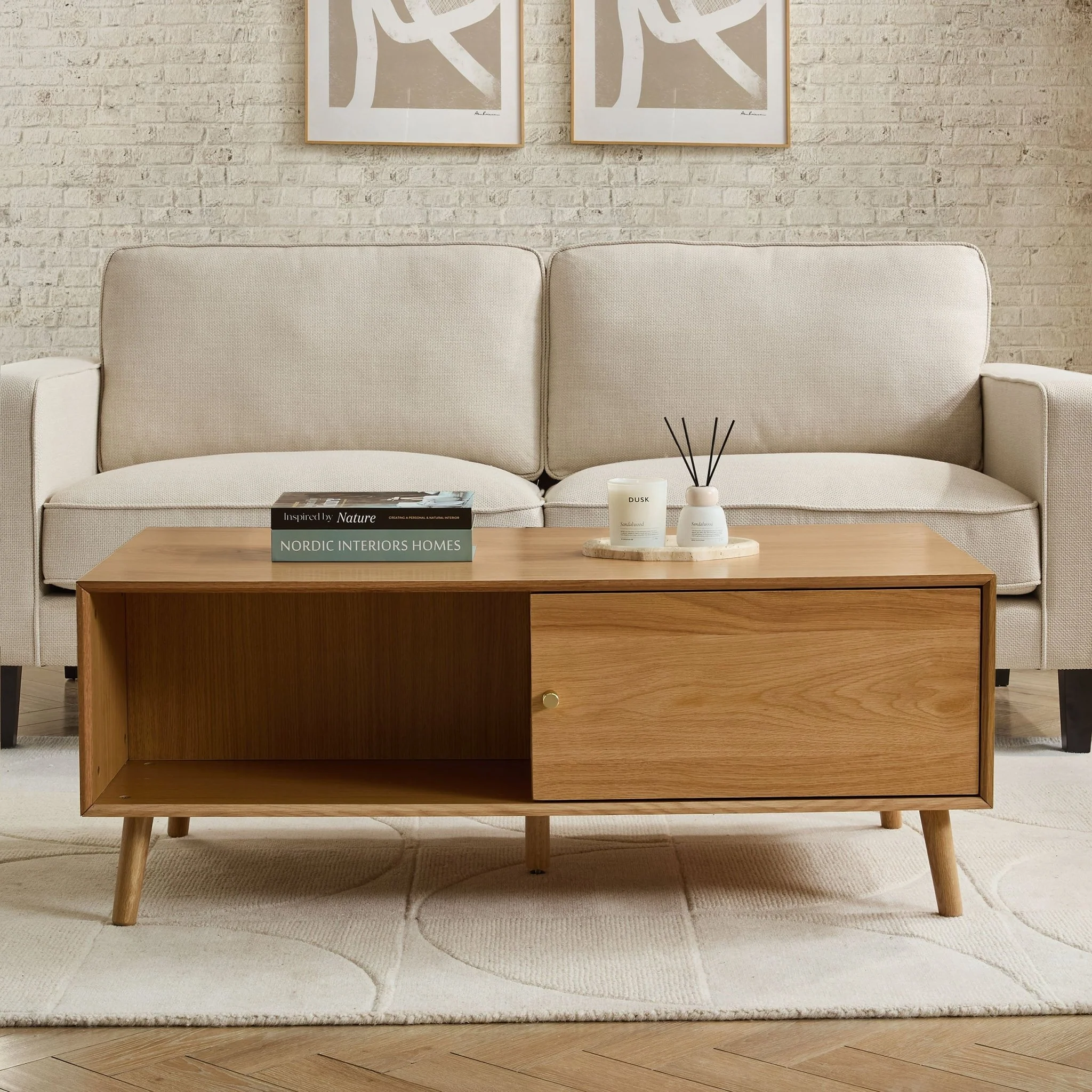 Heidi Oak Coffee Table - Light Wood - Image 2