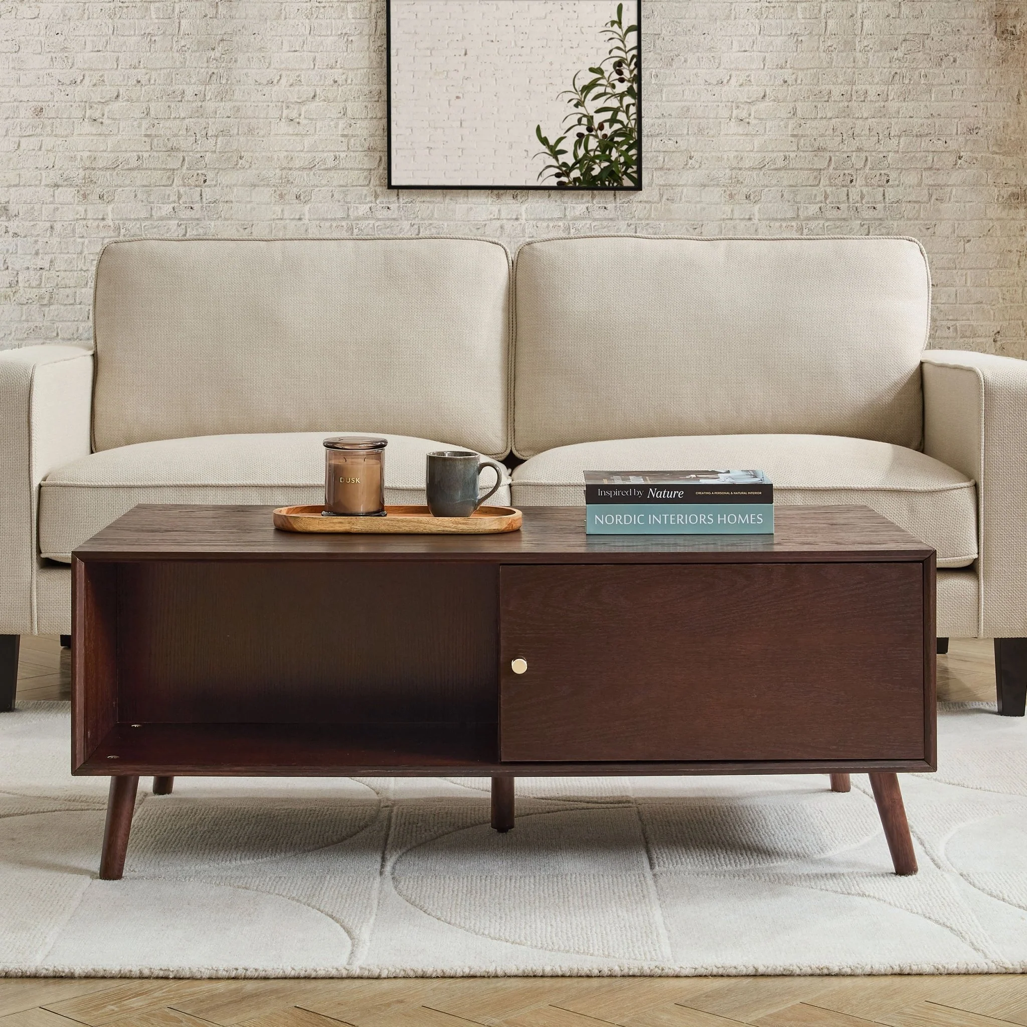 Heidi Oak Coffee Table - Walnut - Image 3