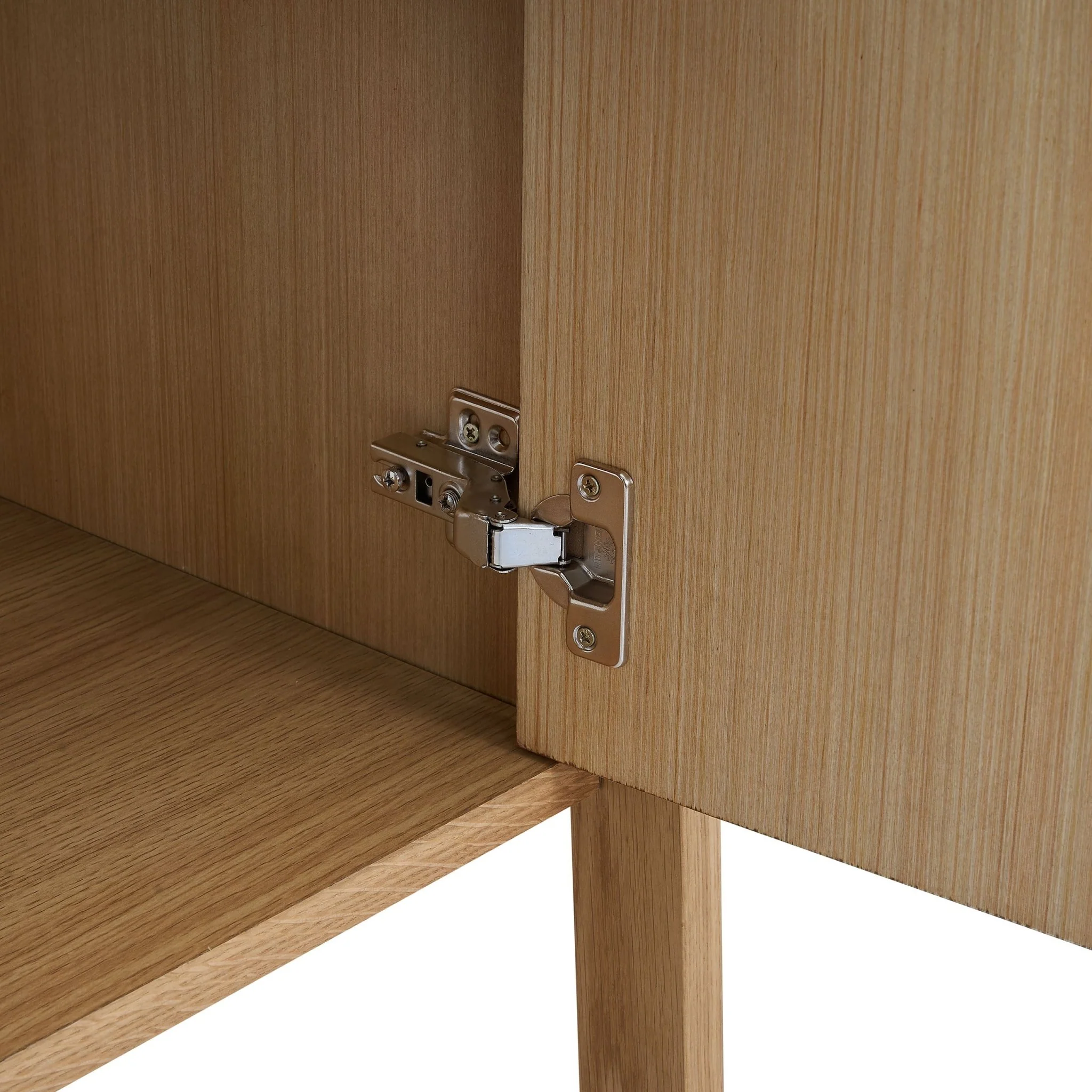 Heidi Oak Display Cabinet - Light Wood - Image 11