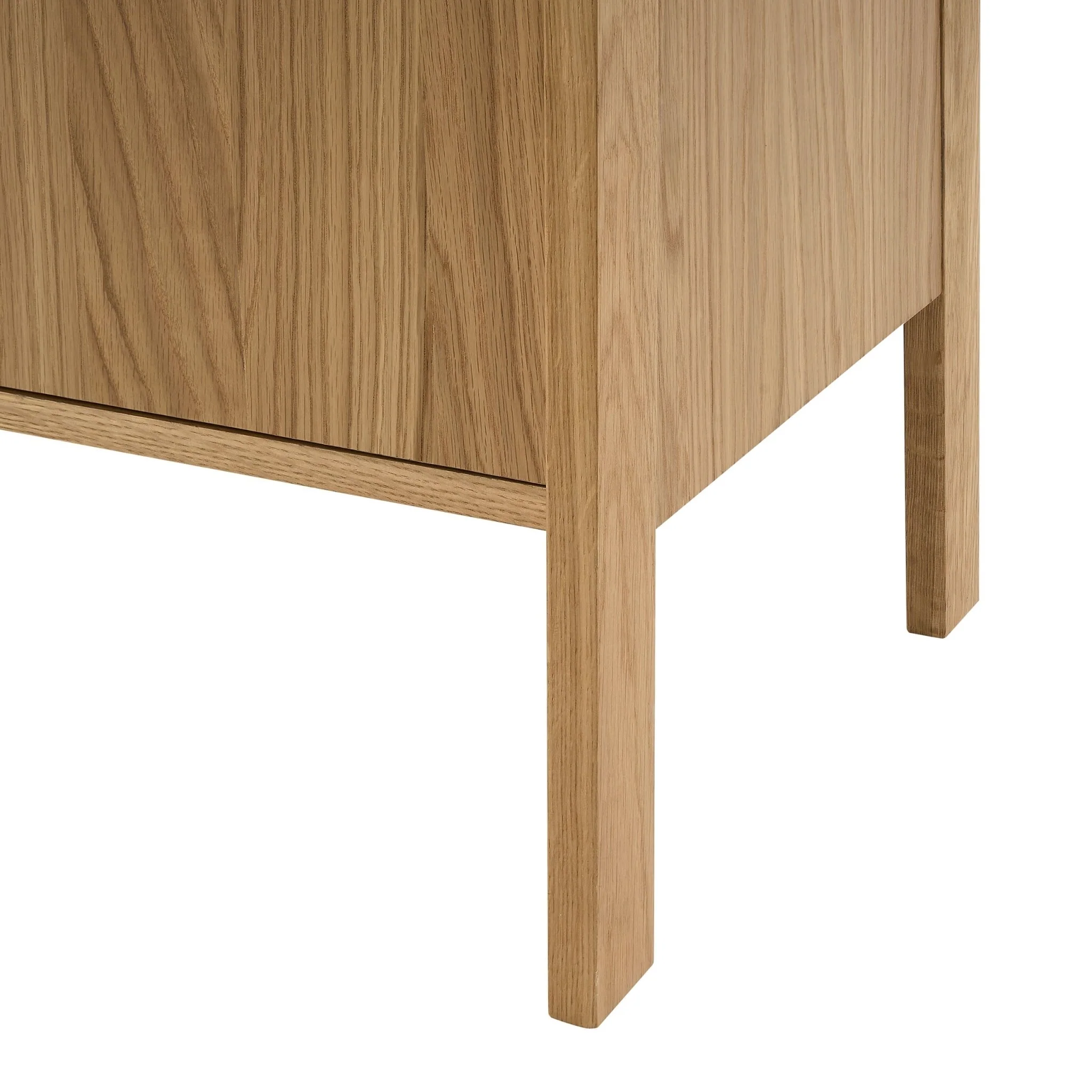 Heidi Oak Display Cabinet - Light Wood - Image 12