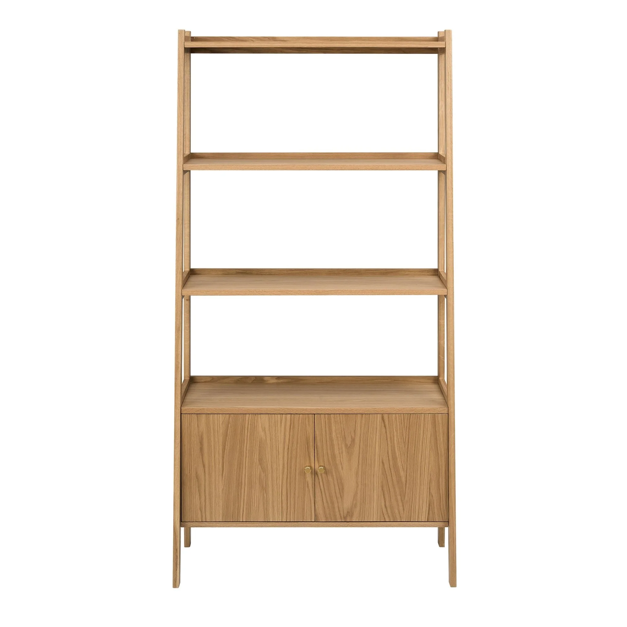 Heidi Oak Display Cabinet - Light Wood - Image 4