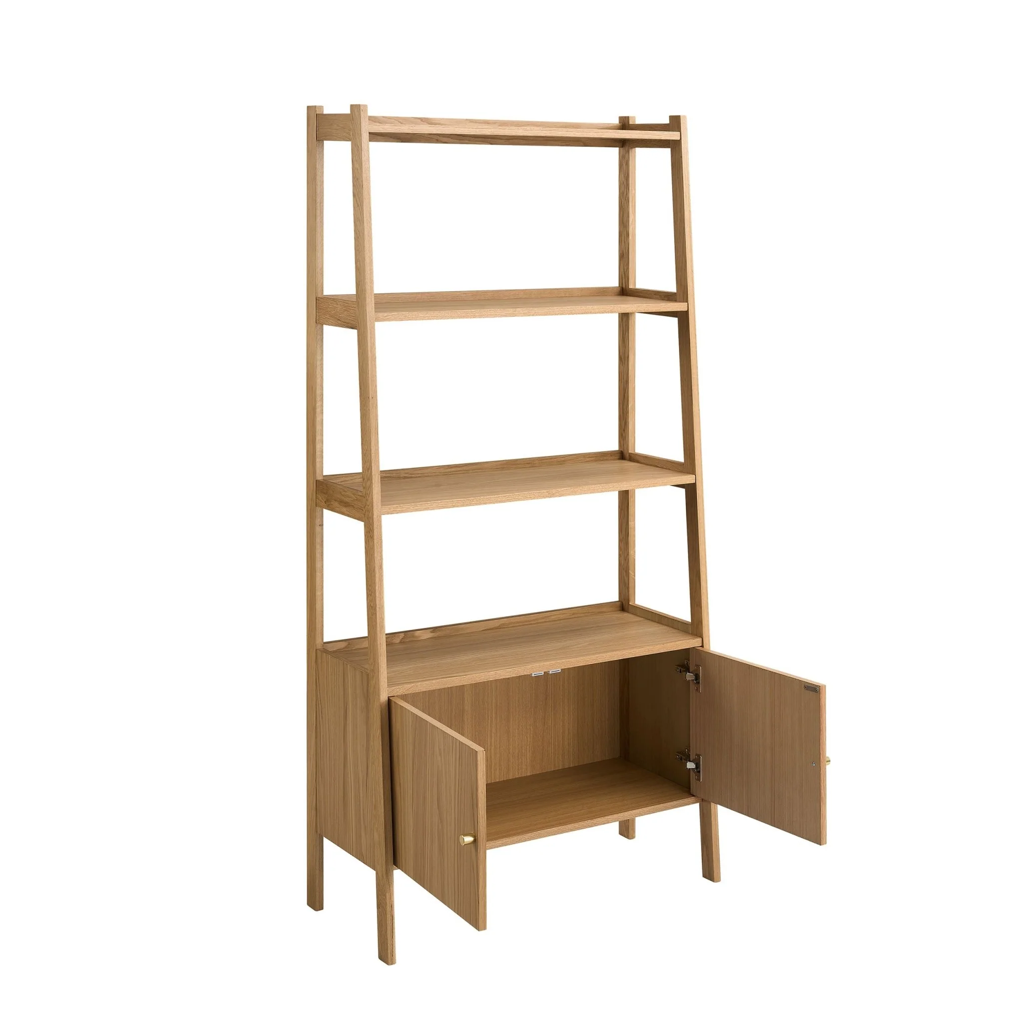 Heidi Oak Display Cabinet - Light Wood - Image 7
