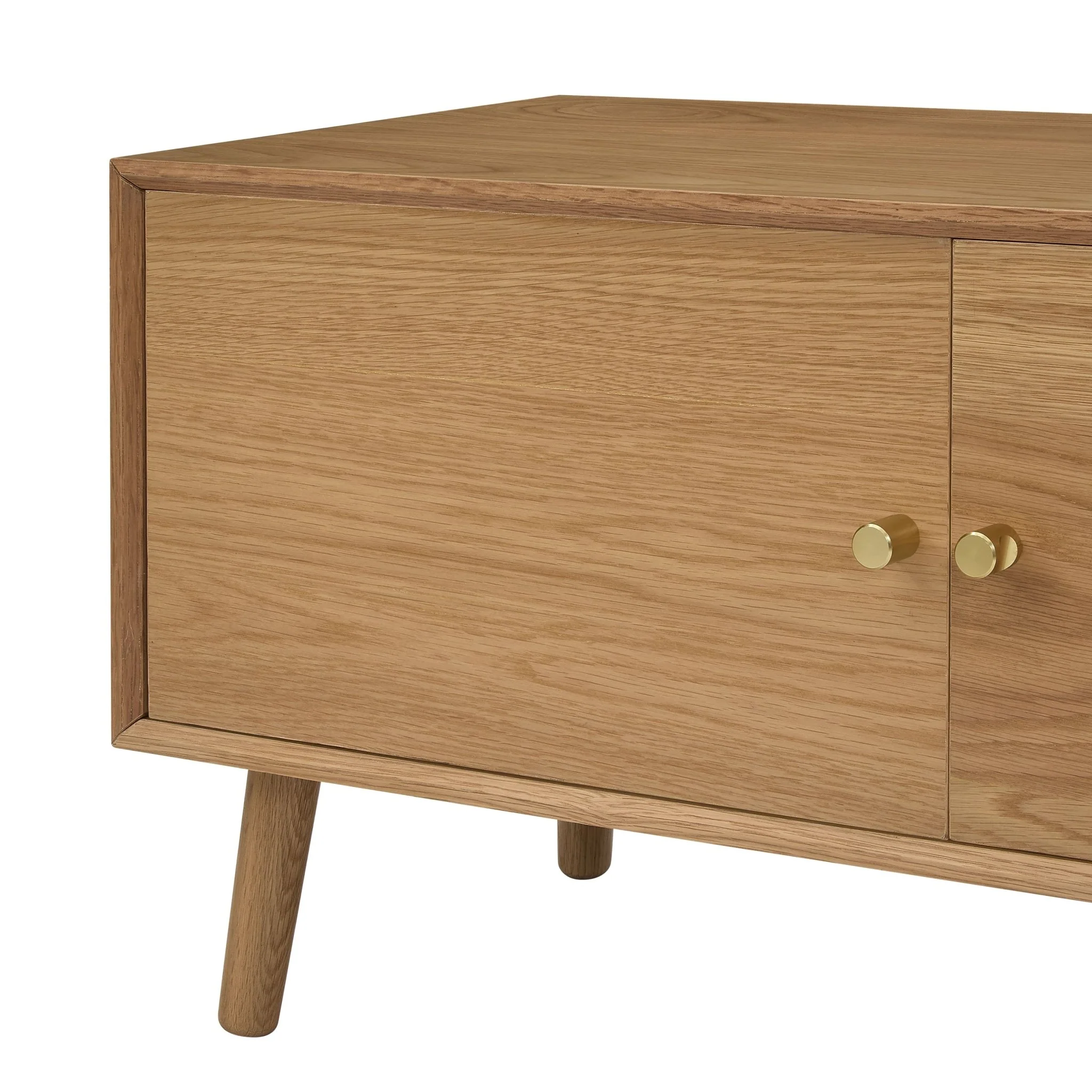 Heidi Oak Tv Unit for TVs up to 60" - Light Wood - Image 7