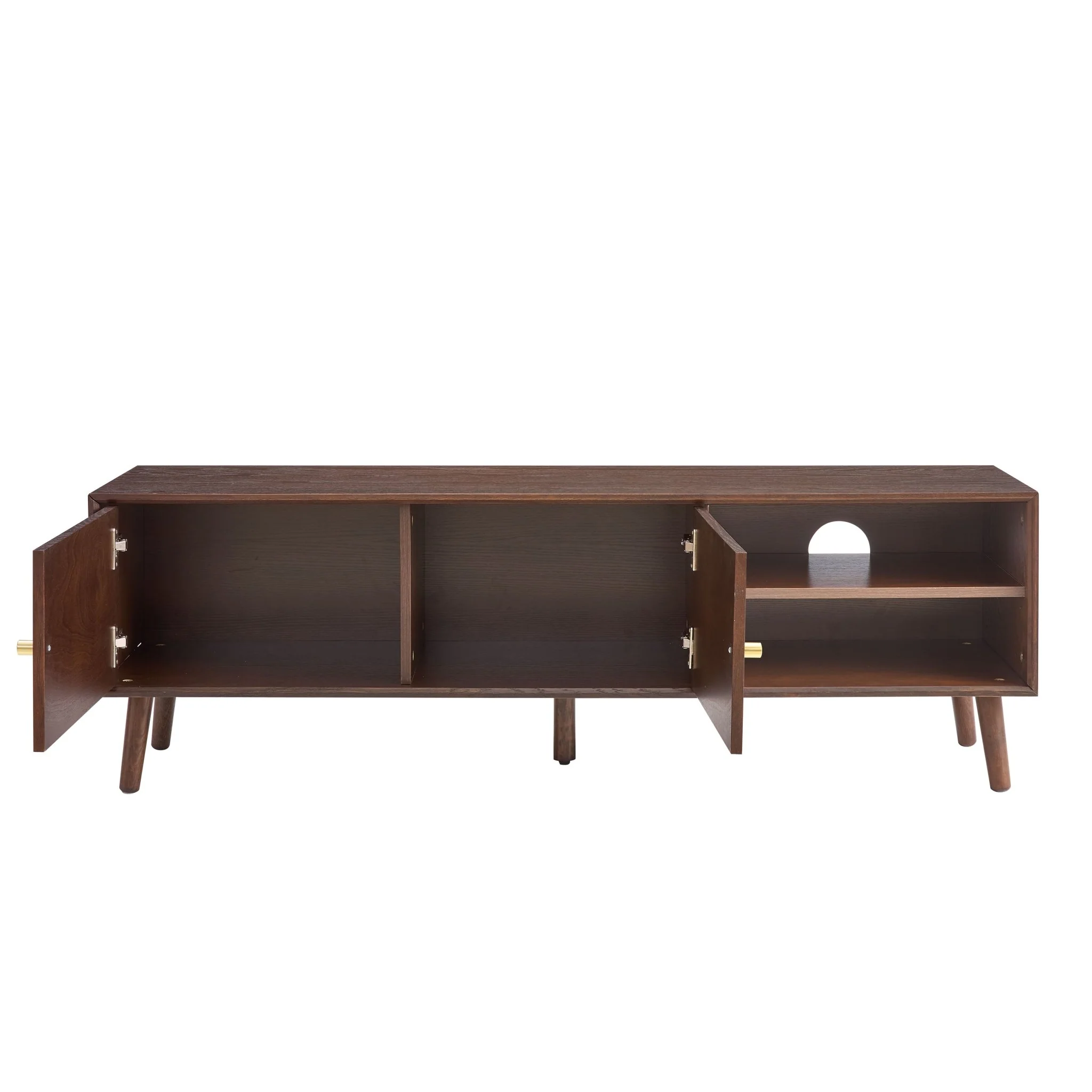 Heidi Oak TV Unit for TVs up to 60"- Walnut - Image 4