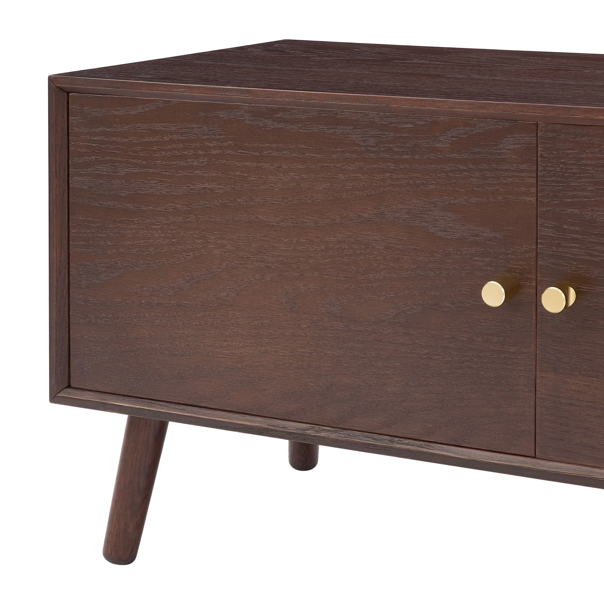 Heidi Oak TV Unit for TVs up to 60"- Walnut - Image 8