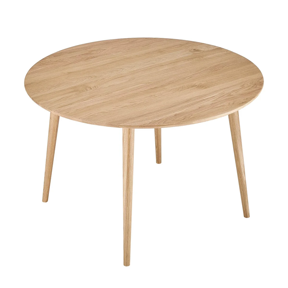 Heidi Solid Oak 4-6 Seater Round Dining Table - Natural - Image 3