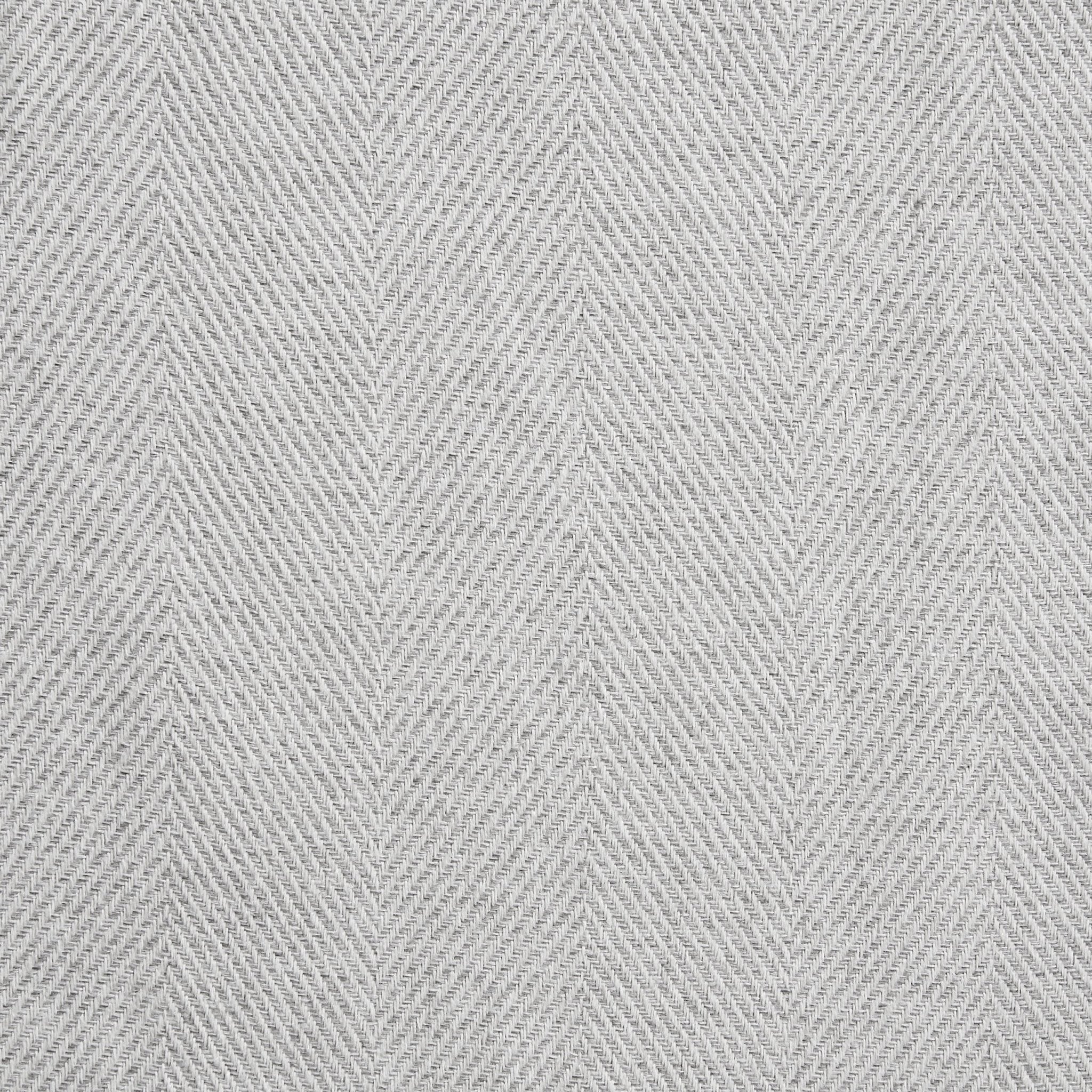 Herringbone Thermal Blackout Pencil Pleat Curtains - Light Grey - Image 6