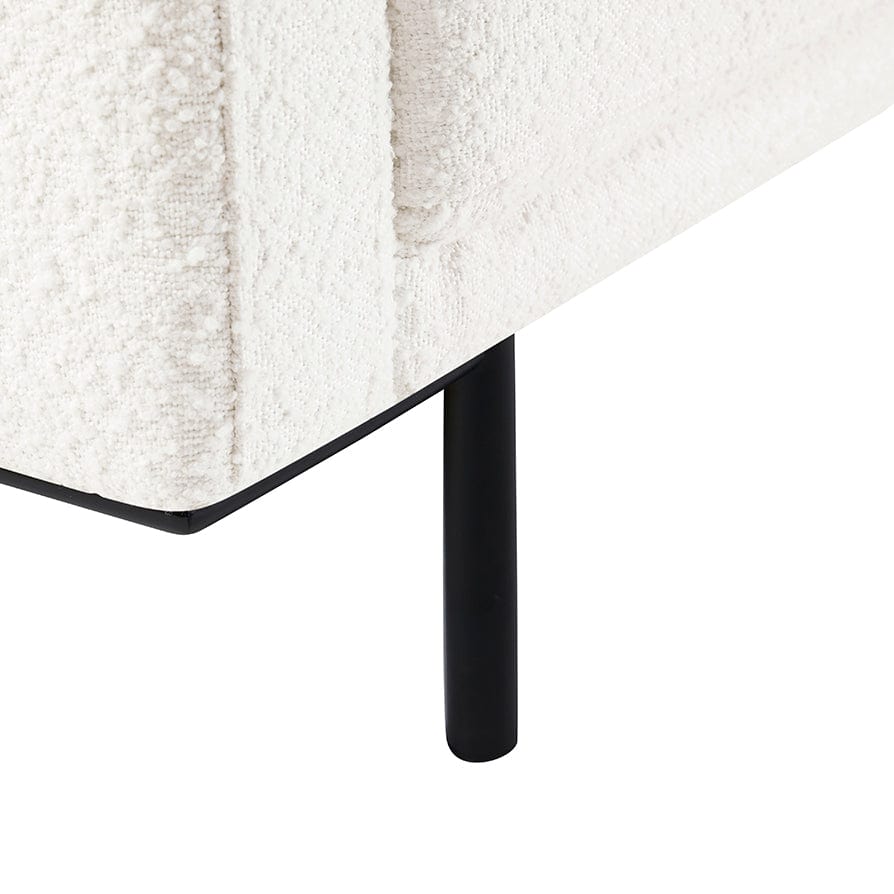 Hudson Bouclé Click Clack Sofa Bed - Off White - Image 5