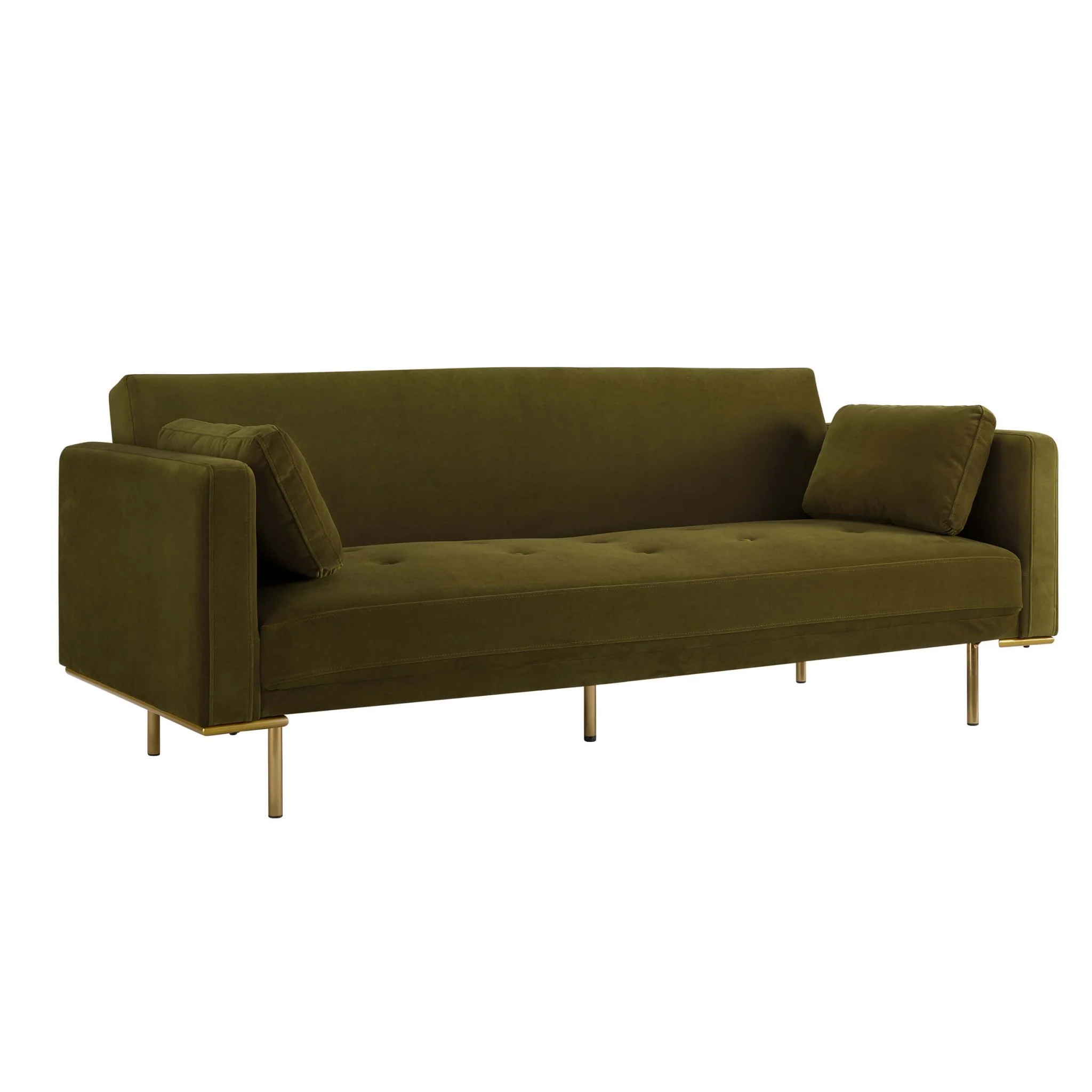 Hudson Click Clack Sofa Bed - Rich Green - Image 4