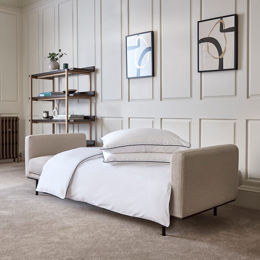 Hudson Click Clack Sofa Bed - Stone Grey - Image 4