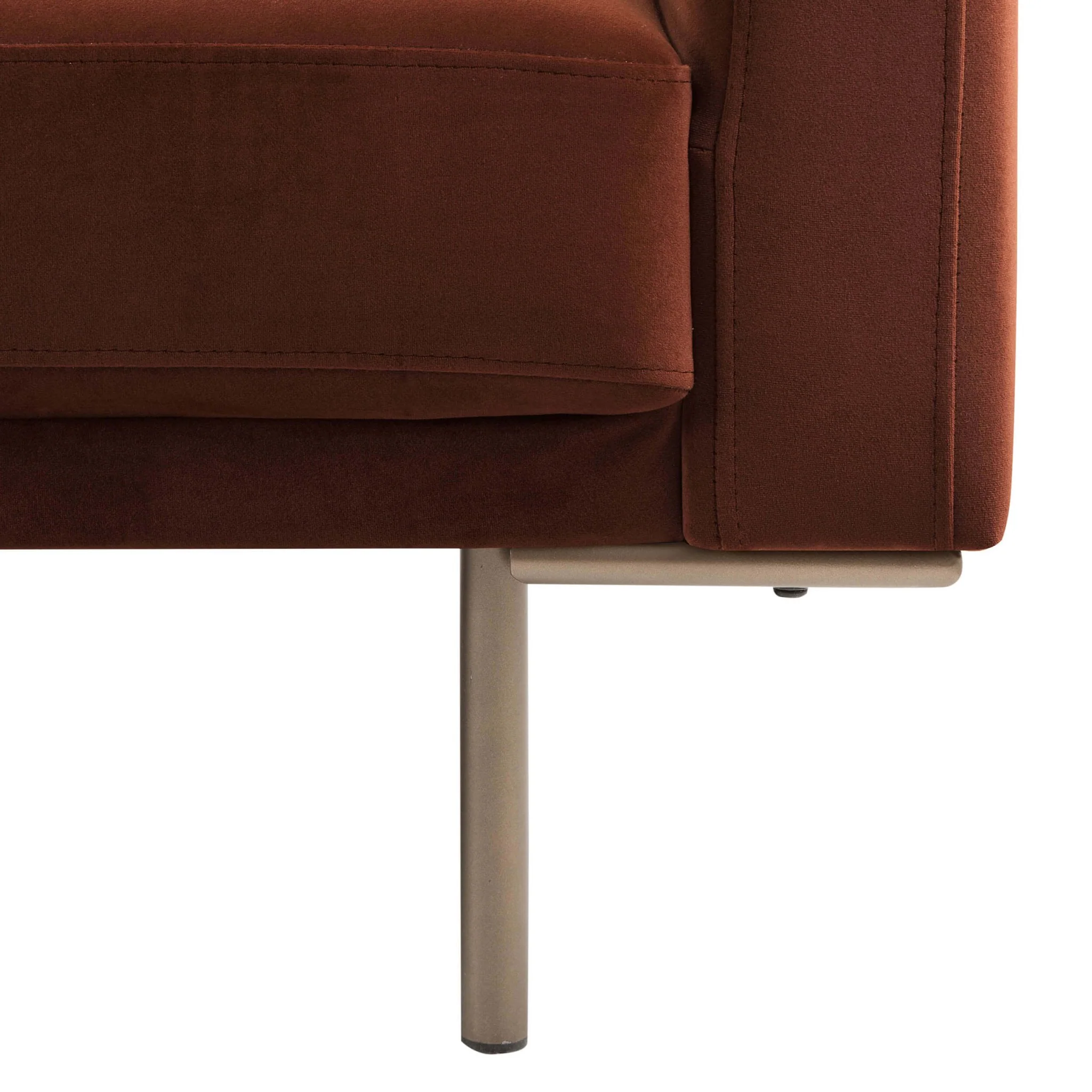 Hudson Click Clack Sofa Bed - Terracotta - Image 8