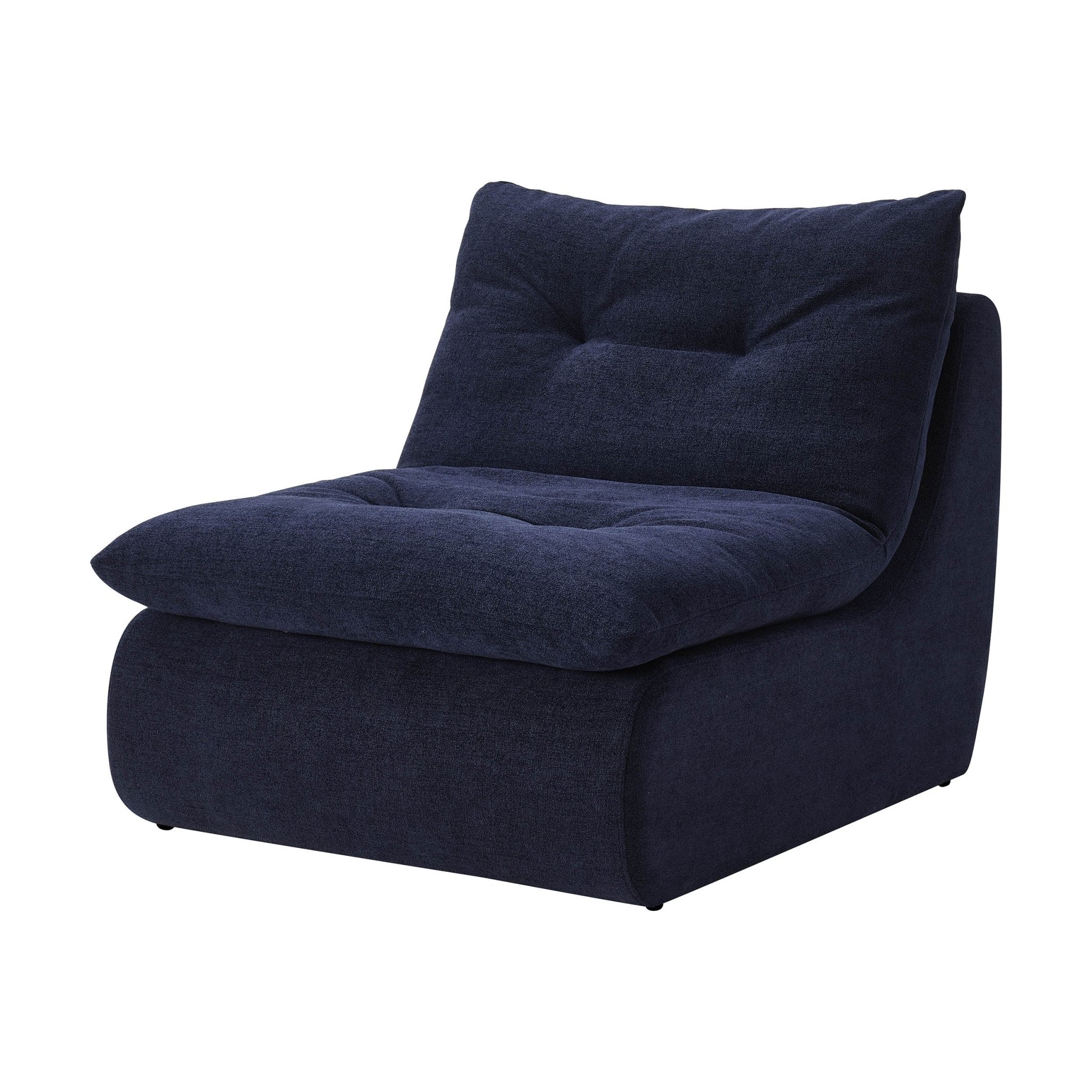 Immy Relaxed Accent Chair - Chenille Navy - Image 2