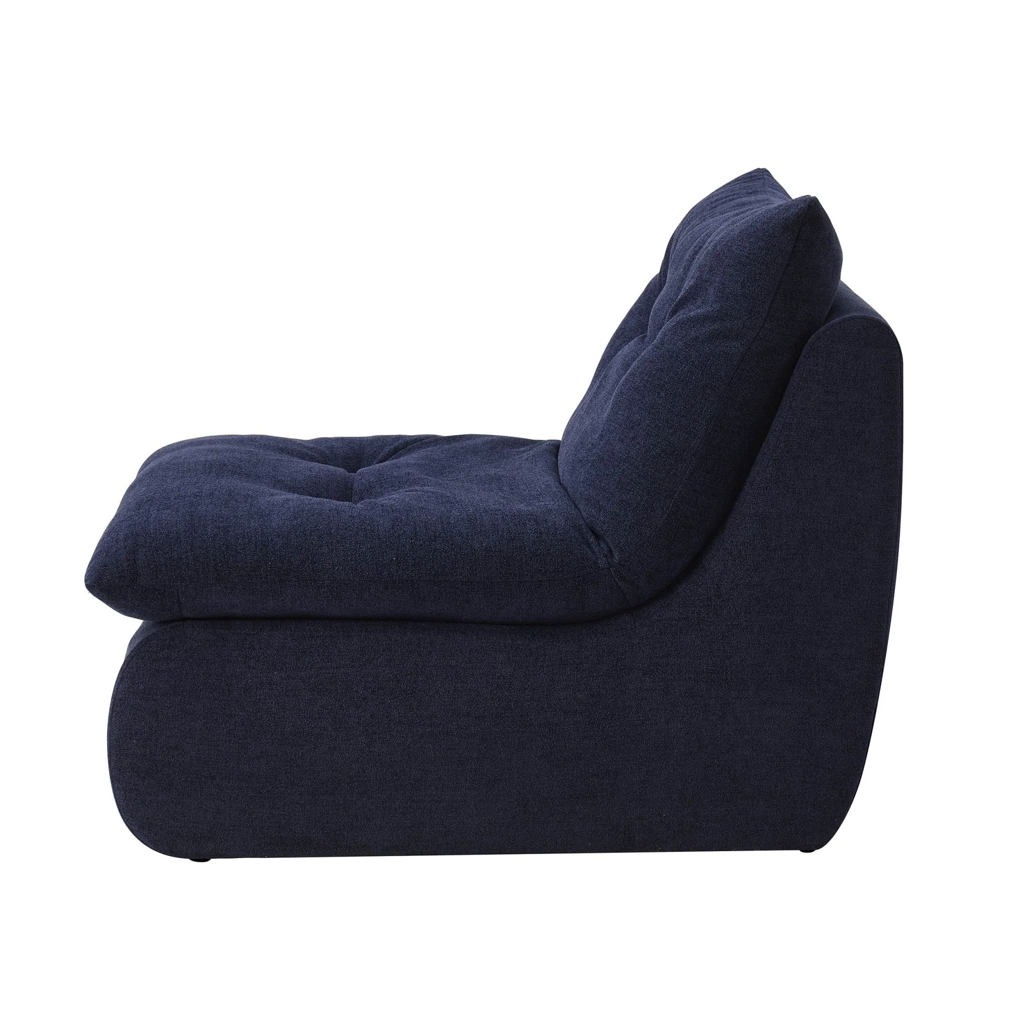 Immy Relaxed Accent Chair - Chenille Navy - Image 3