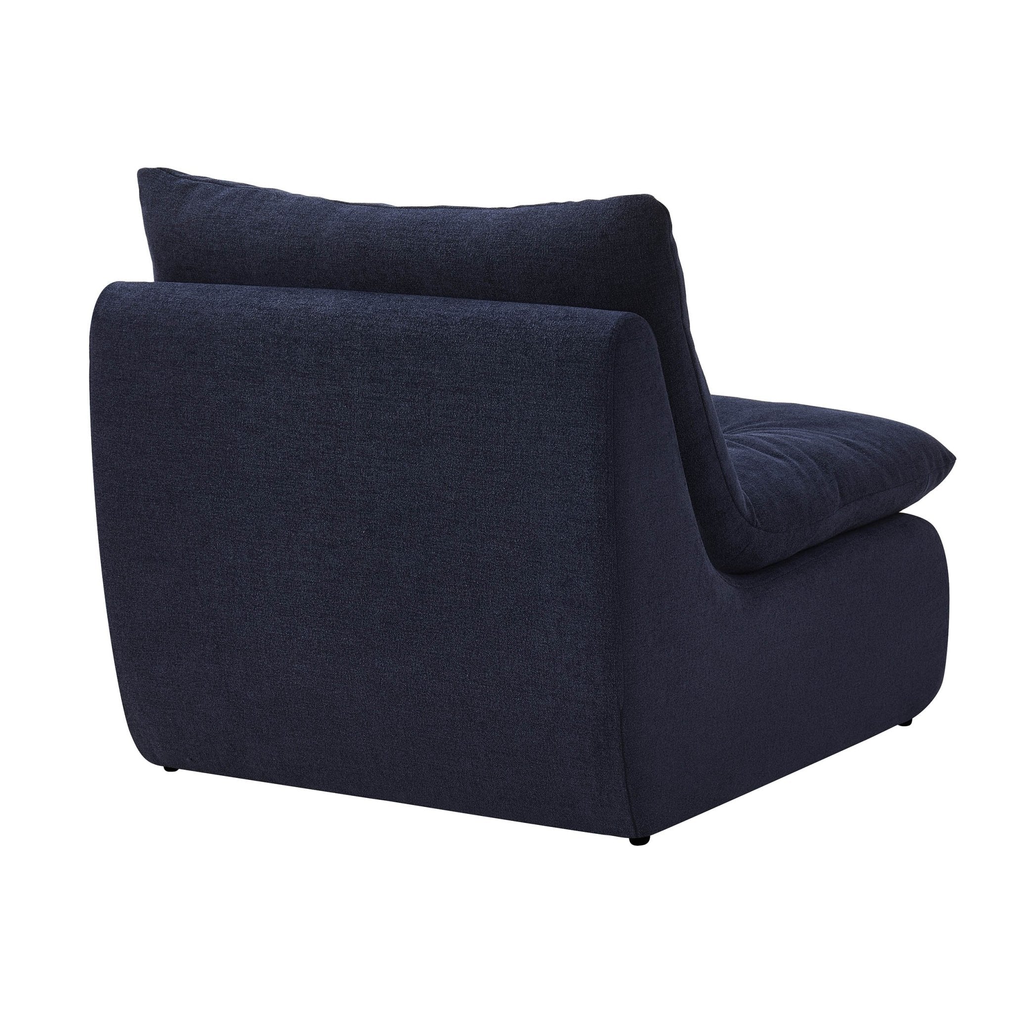 Immy Relaxed Accent Chair - Chenille Navy - Image 4