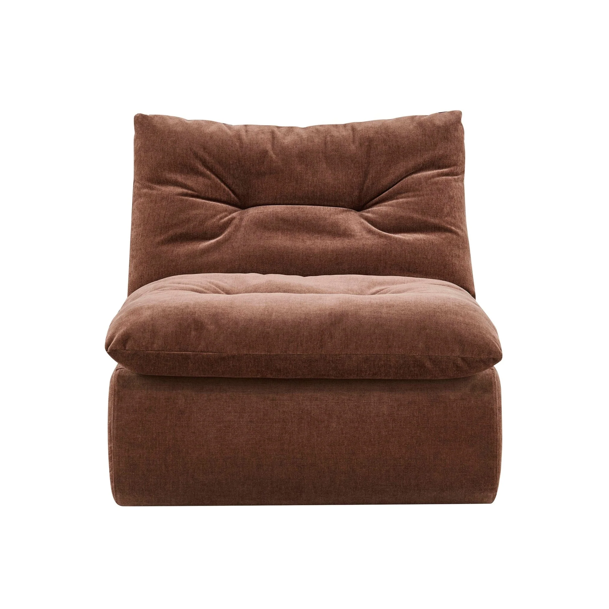 Immy Relaxed Accent Chair - Chenille Dark Rust - Image 2