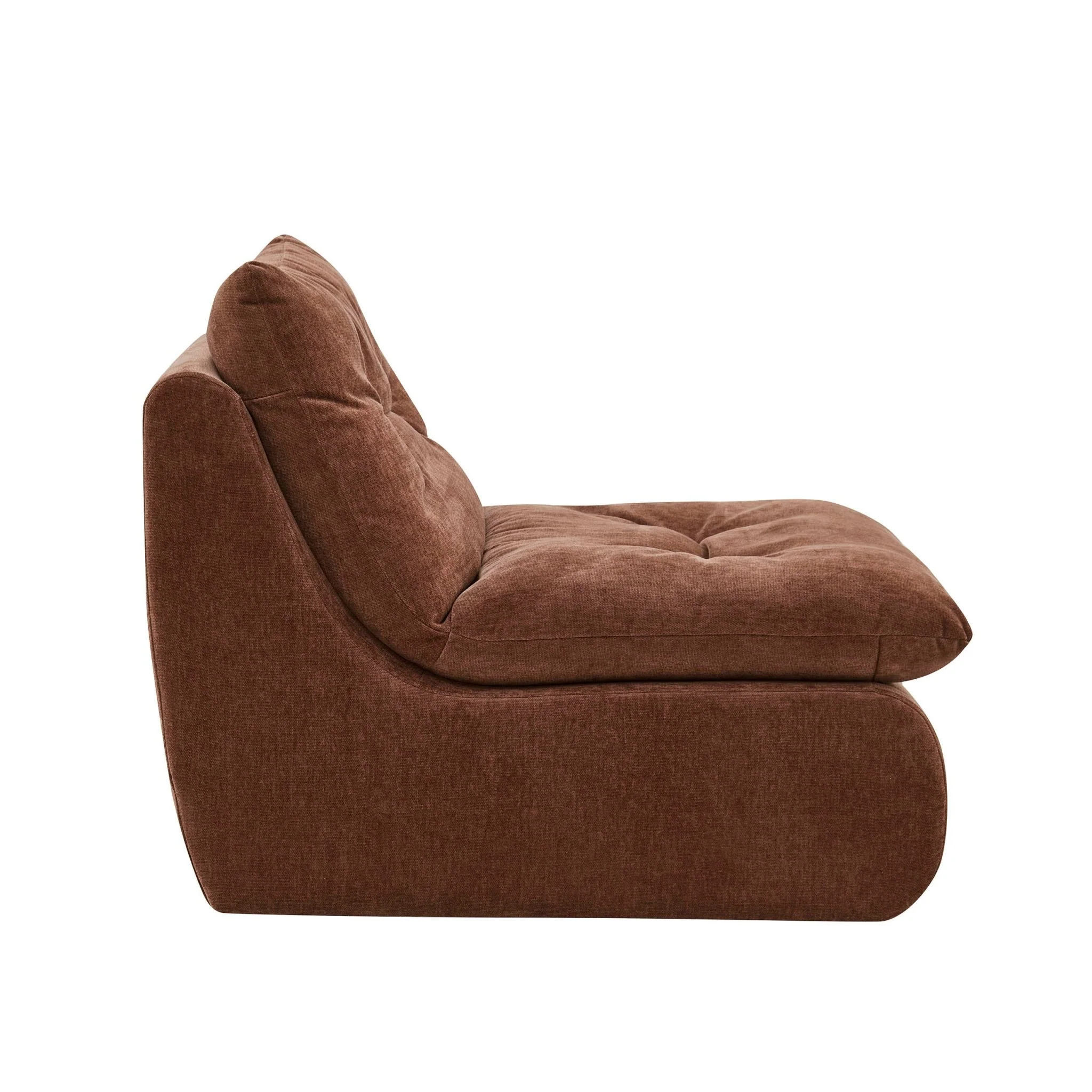 Immy Relaxed Accent Chair - Chenille Dark Rust - Image 4