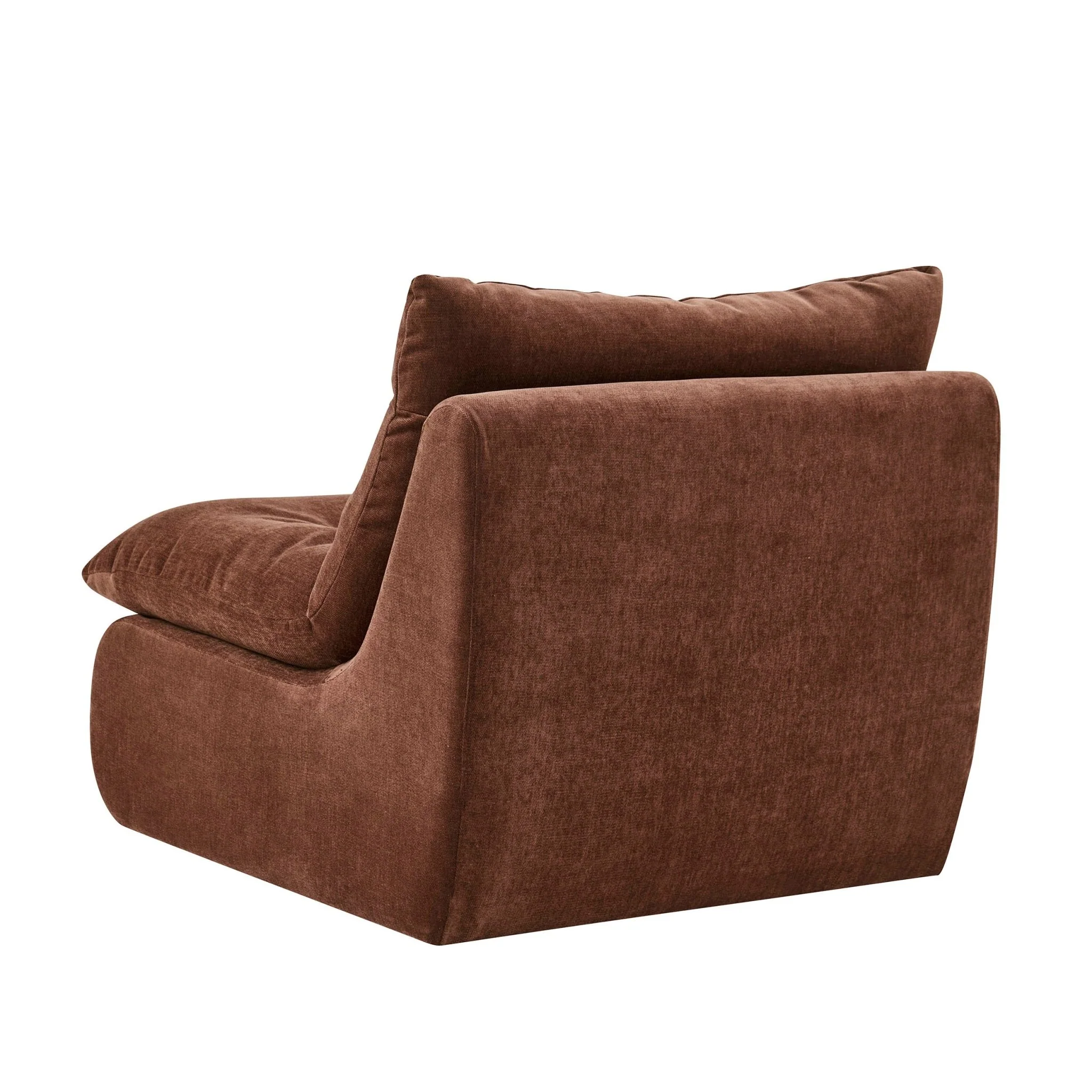 Immy Relaxed Accent Chair - Chenille Dark Rust - Image 5
