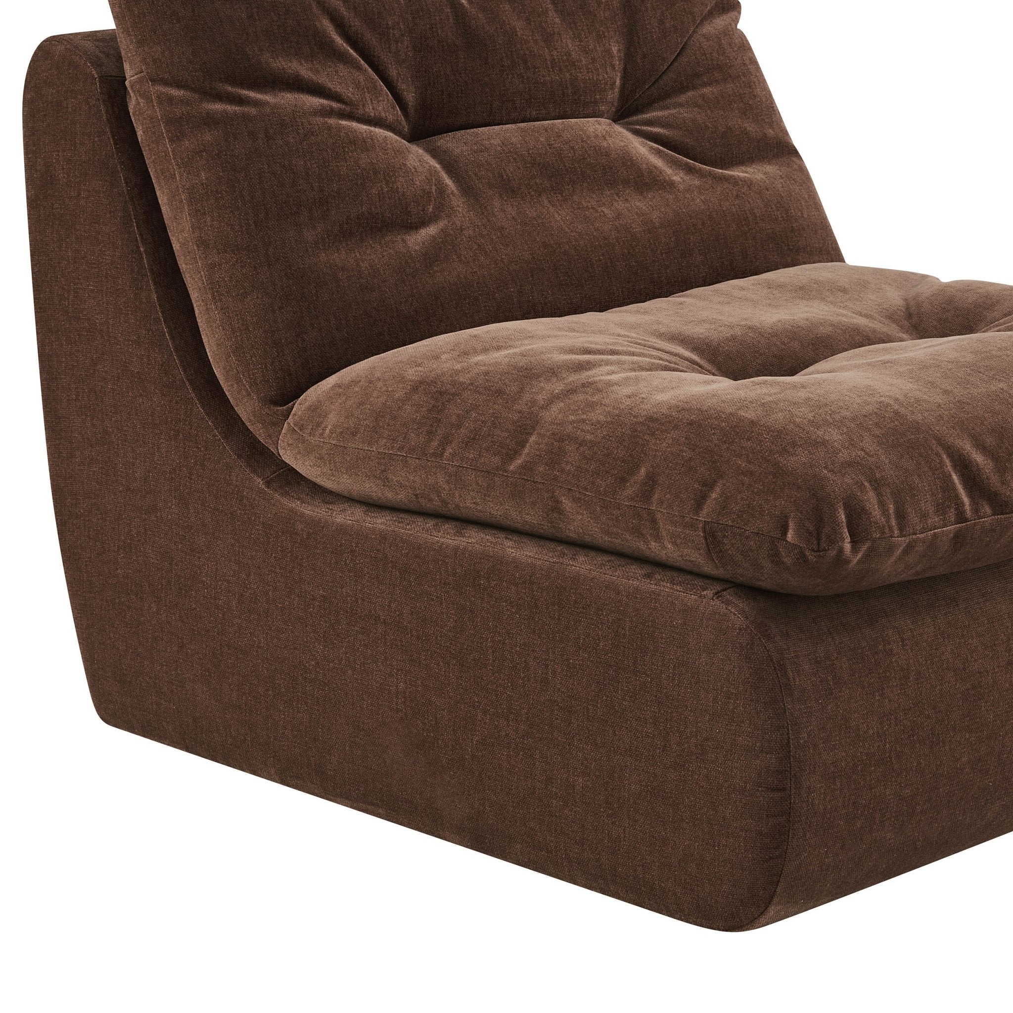 Immy Relaxed Accent Chair - Chenille Dark Rust - Image 6