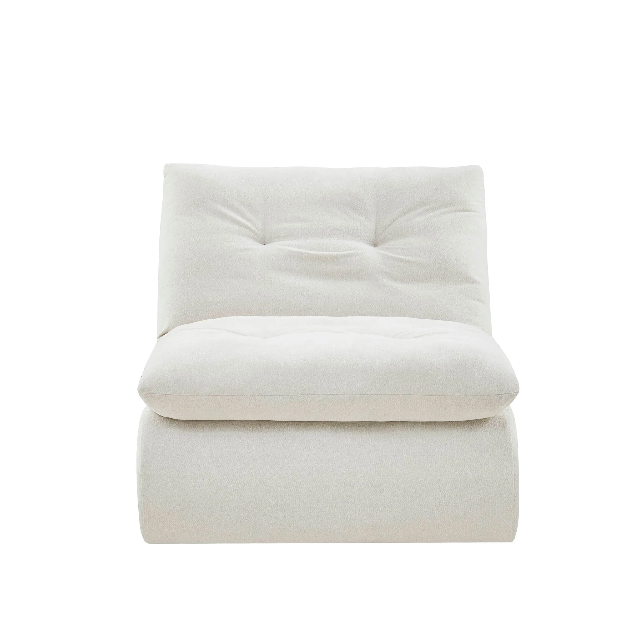 Immy Relaxed Accent Chair - Chenille Ivory - Image 2