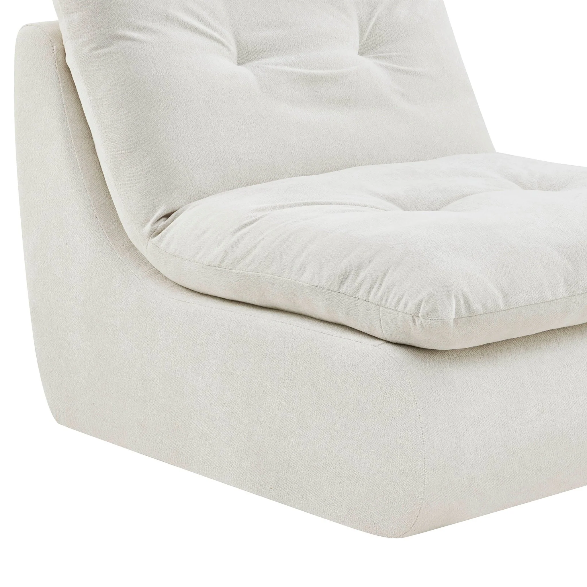 Immy Relaxed Accent Chair - Chenille Ivory - Image 7