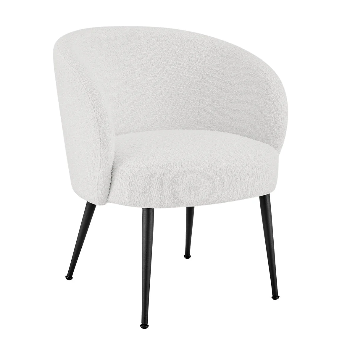 Indy Bouclé Accent Chair - Off White - Image 3