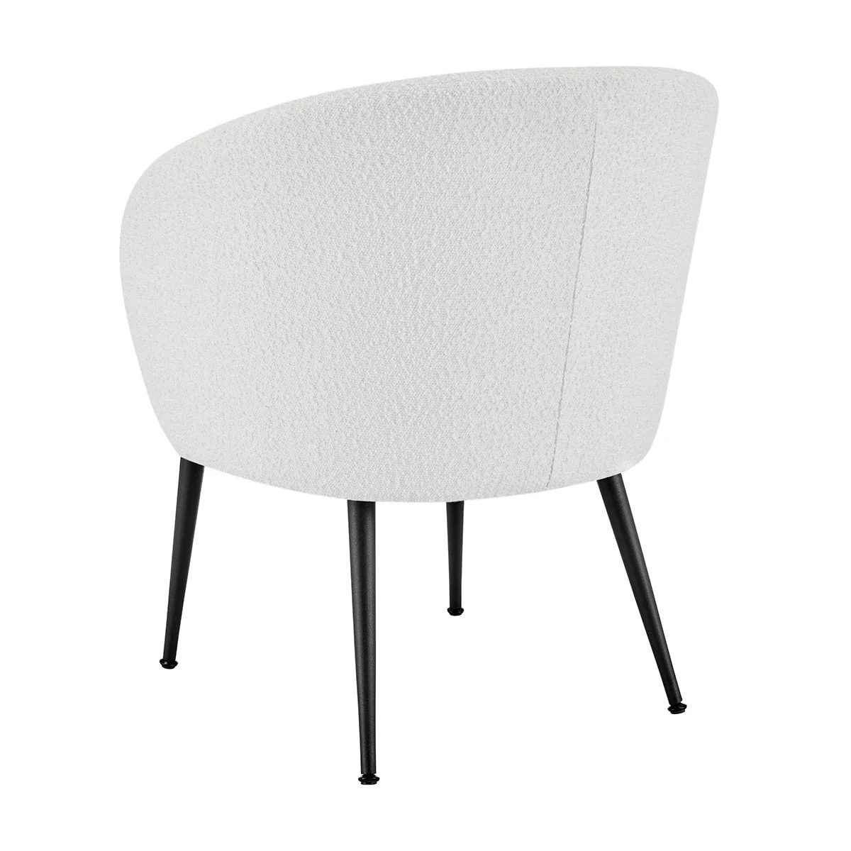 Indy Bouclé Accent Chair - Off White - Image 4