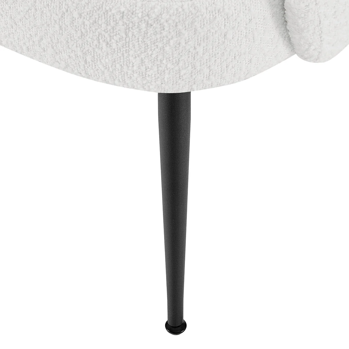 Indy Bouclé Accent Chair - Off White - Image 6