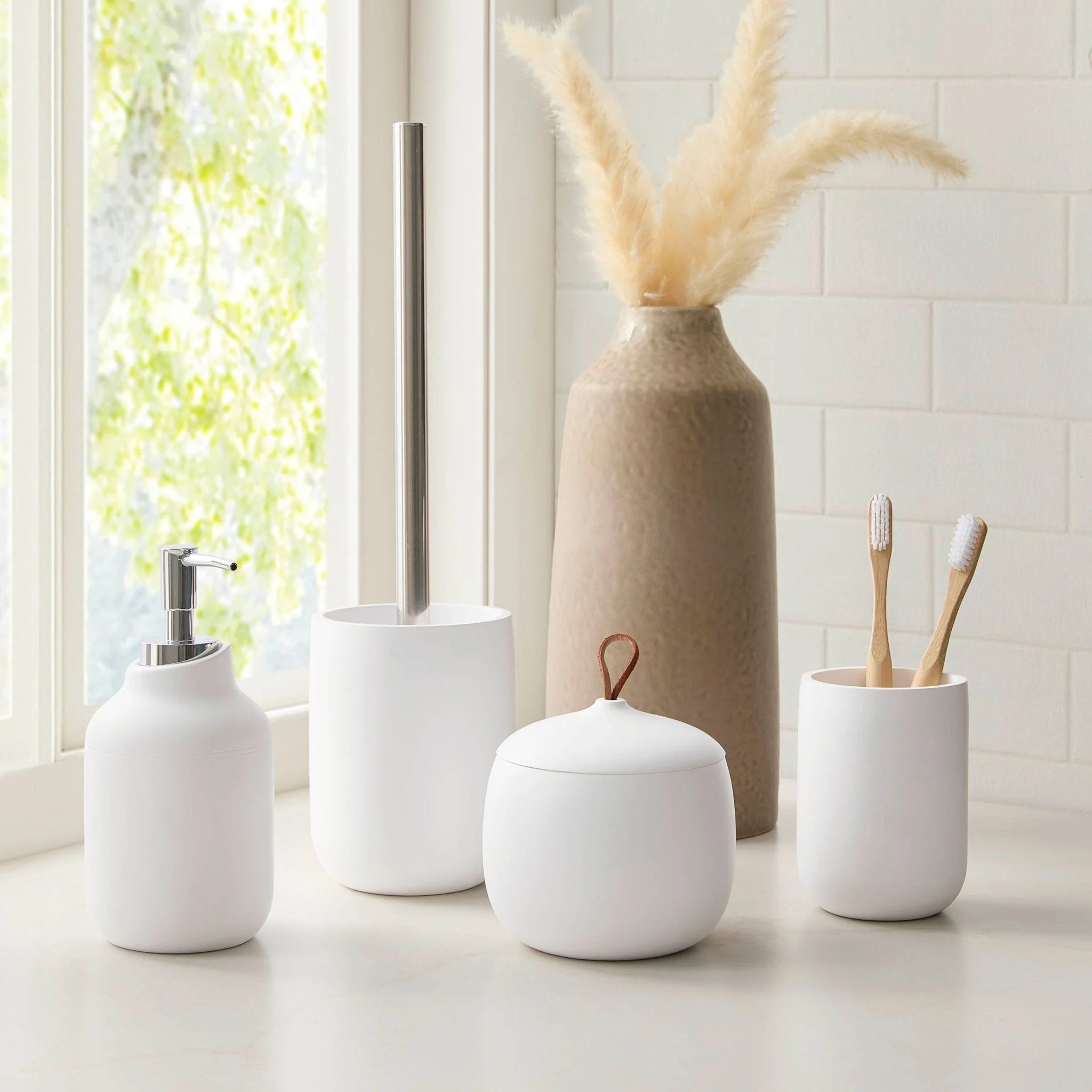 Ingrid Modern Resin Tumbler - White - Image 2