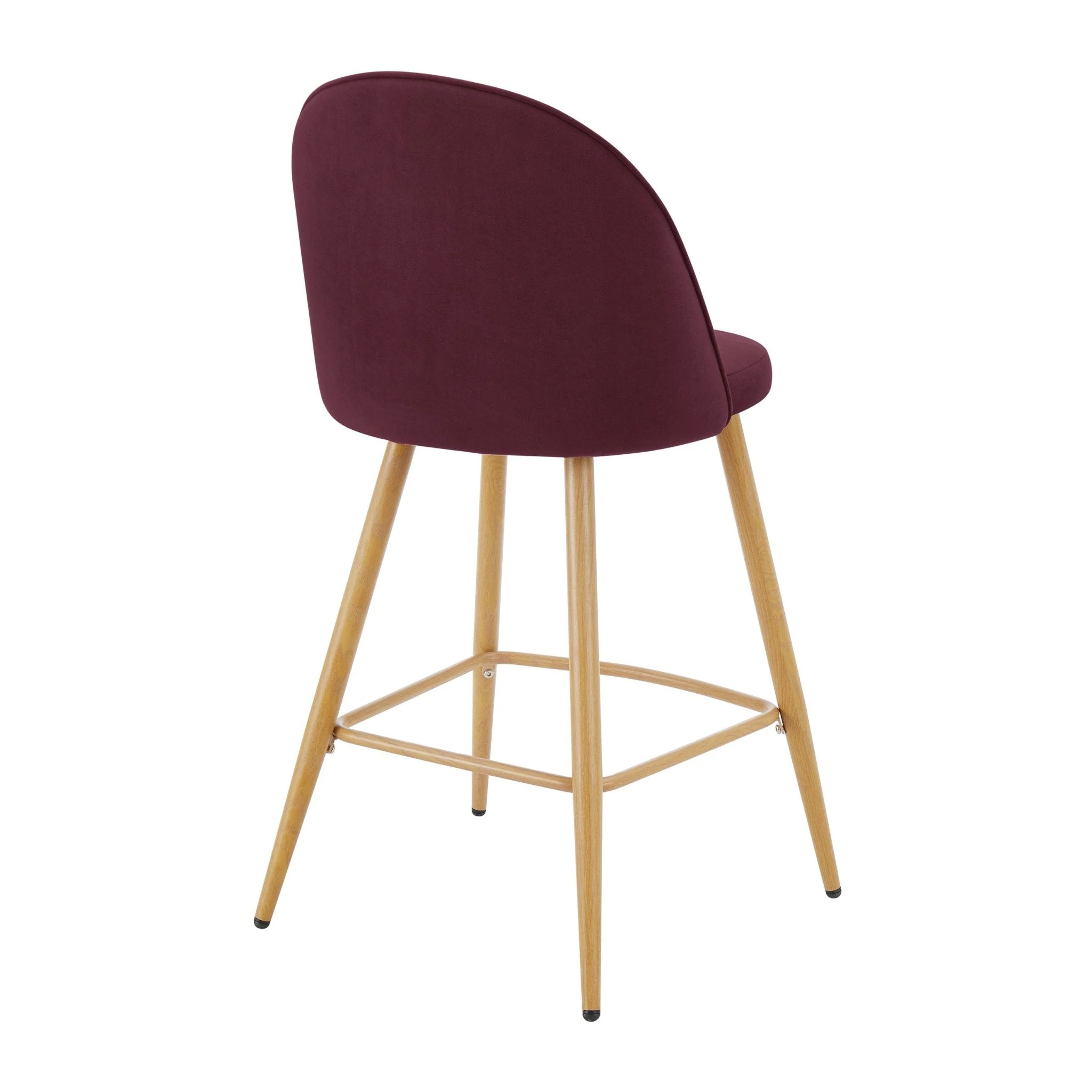 Iris Set Of 2 Barstools - Berry/Natural - Image 4