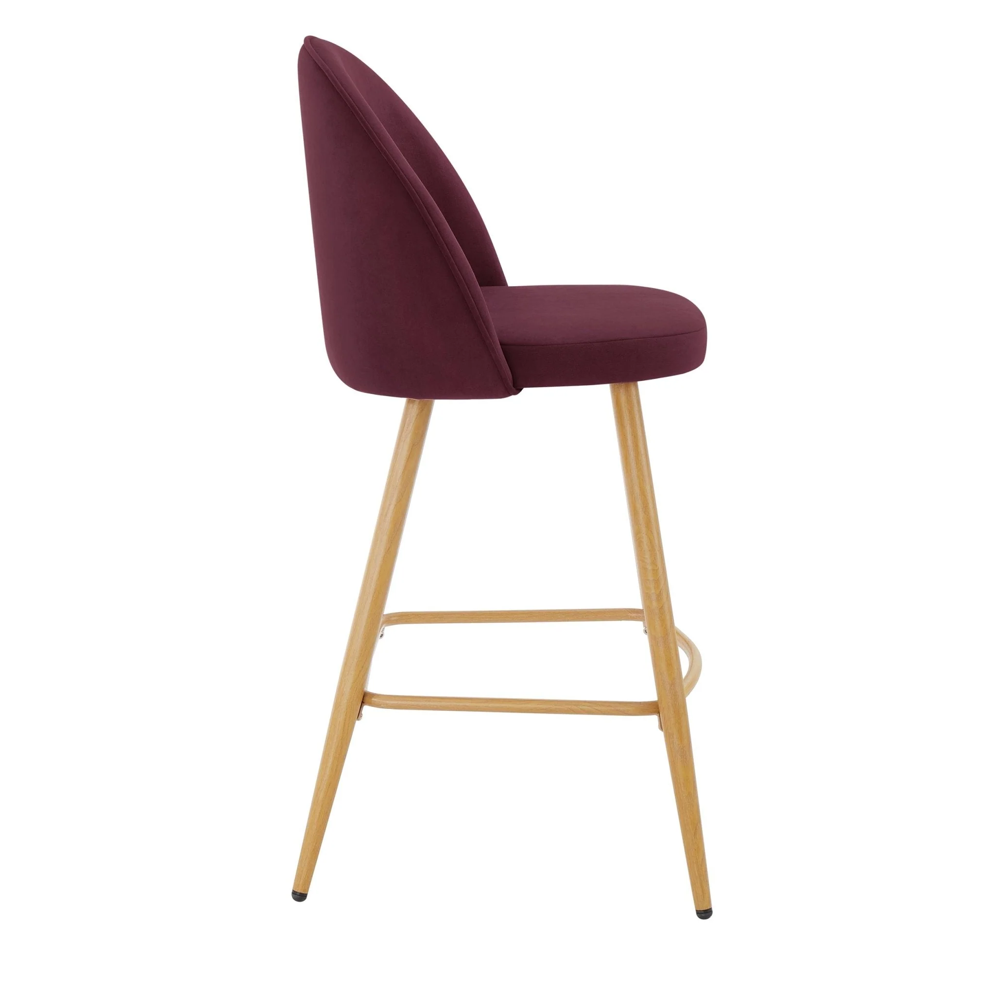 Iris Set Of 2 Barstools - Berry/Natural - Image 5