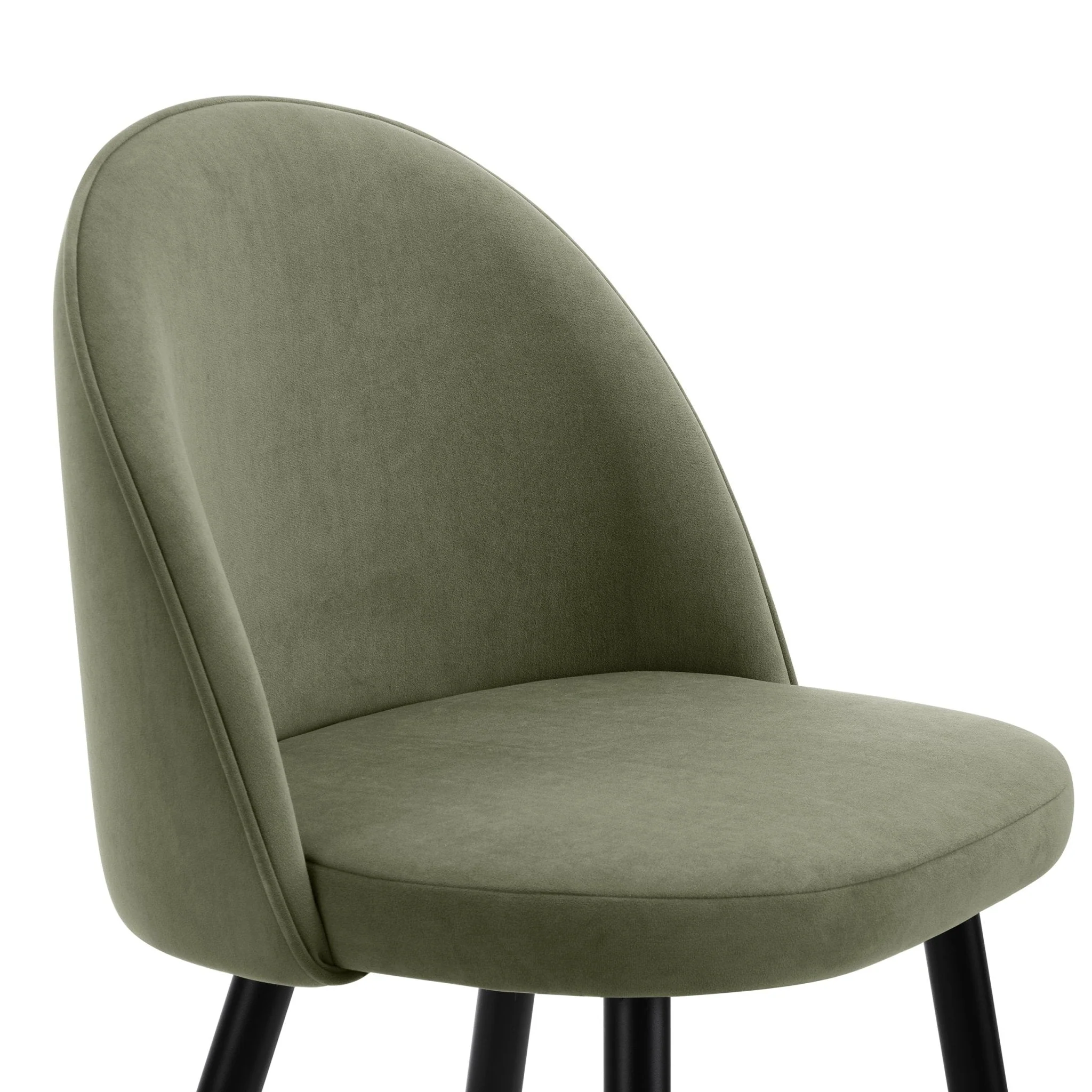 Iris Set Of 2 Barstools - Sage Green/Black - Image 7