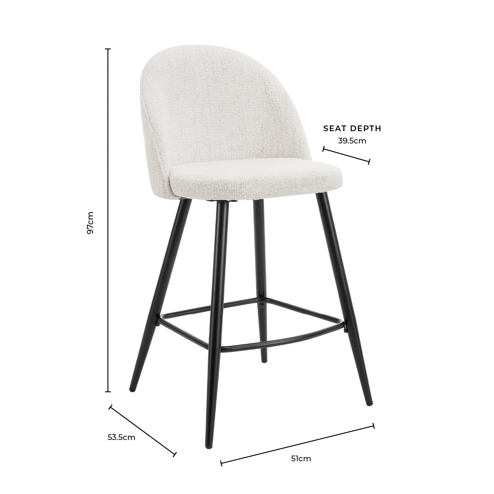 Iris Set Of 2 Barstools - Sage Green/Black - Image 9