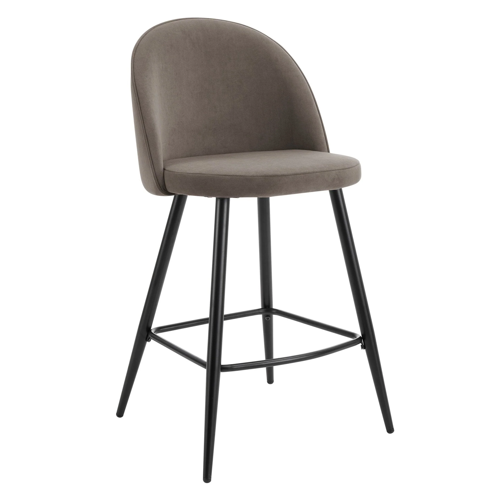 Iris Set Of 2 Barstools - Taupe/Black - Image 3