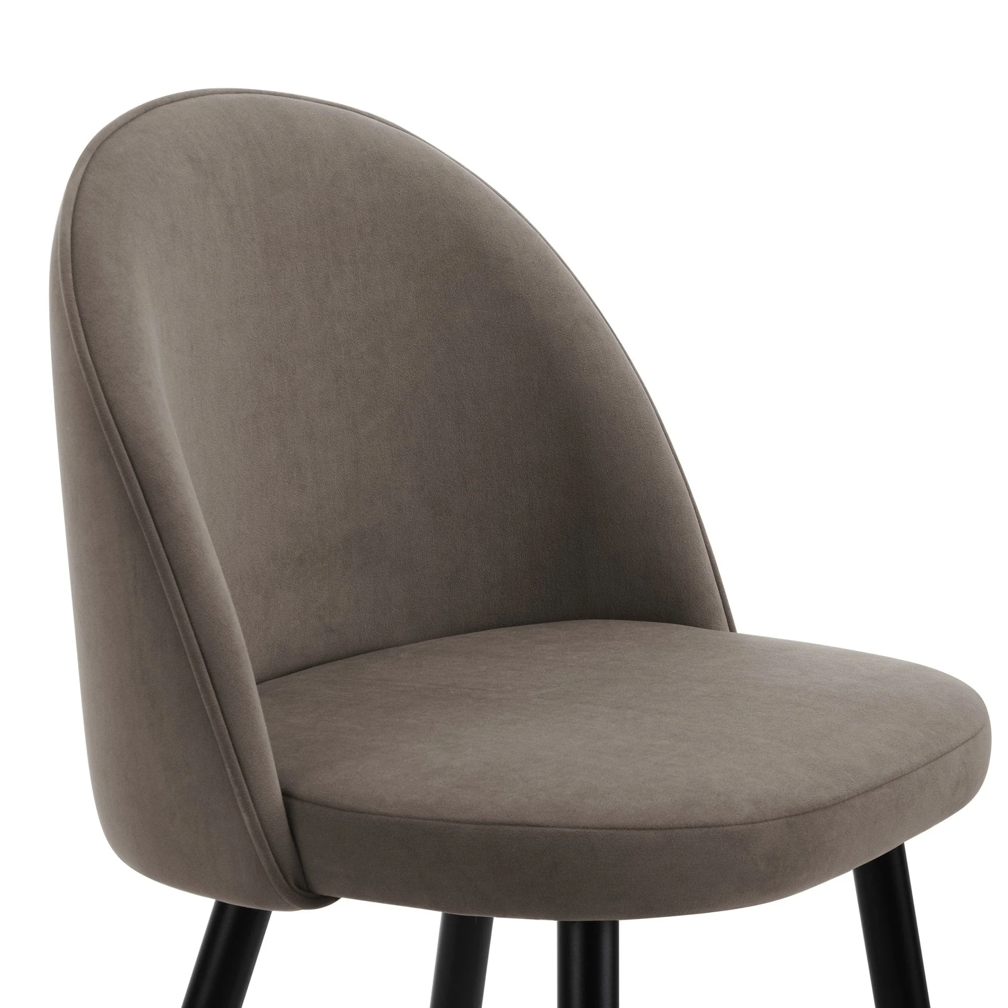 Iris Set Of 2 Barstools - Taupe/Black - Image 7