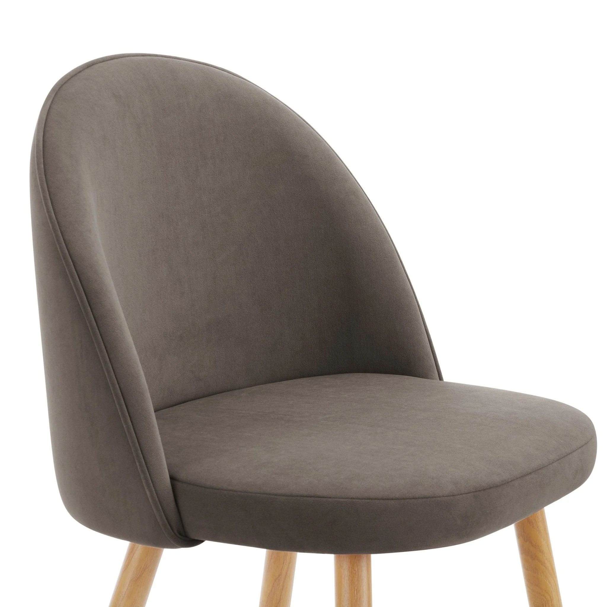 Iris Set of 2 Barstools - Taupe/Natural - Image 7