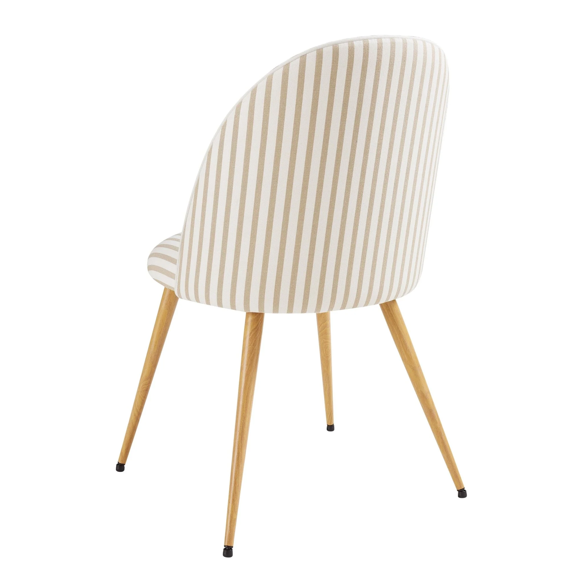 Iris Set of 2 Dining Chairs - Natural Stripe - Image 5