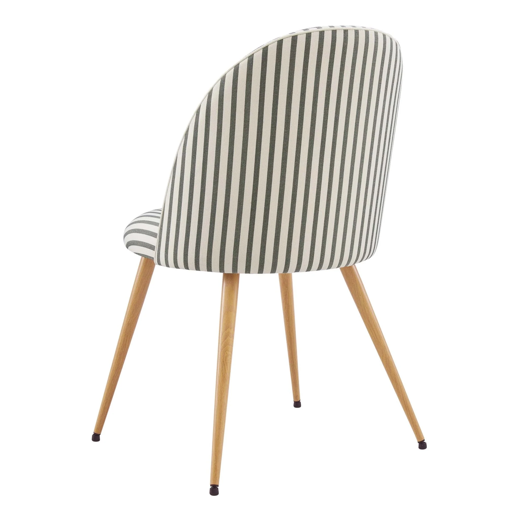 Iris Set of 2 Dining Chairs - Sage Stripe - Image 5