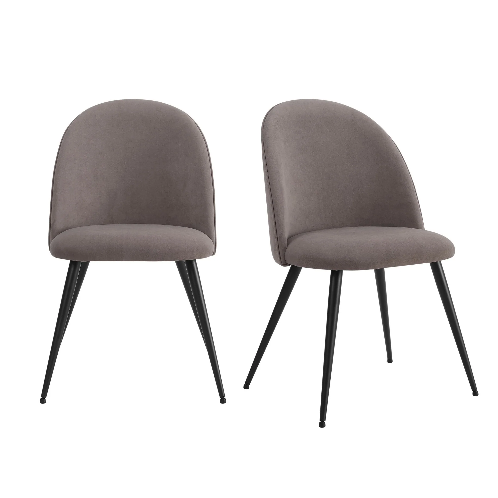 Iris Set of 2 Dining Chairs - Taupe - Image 2