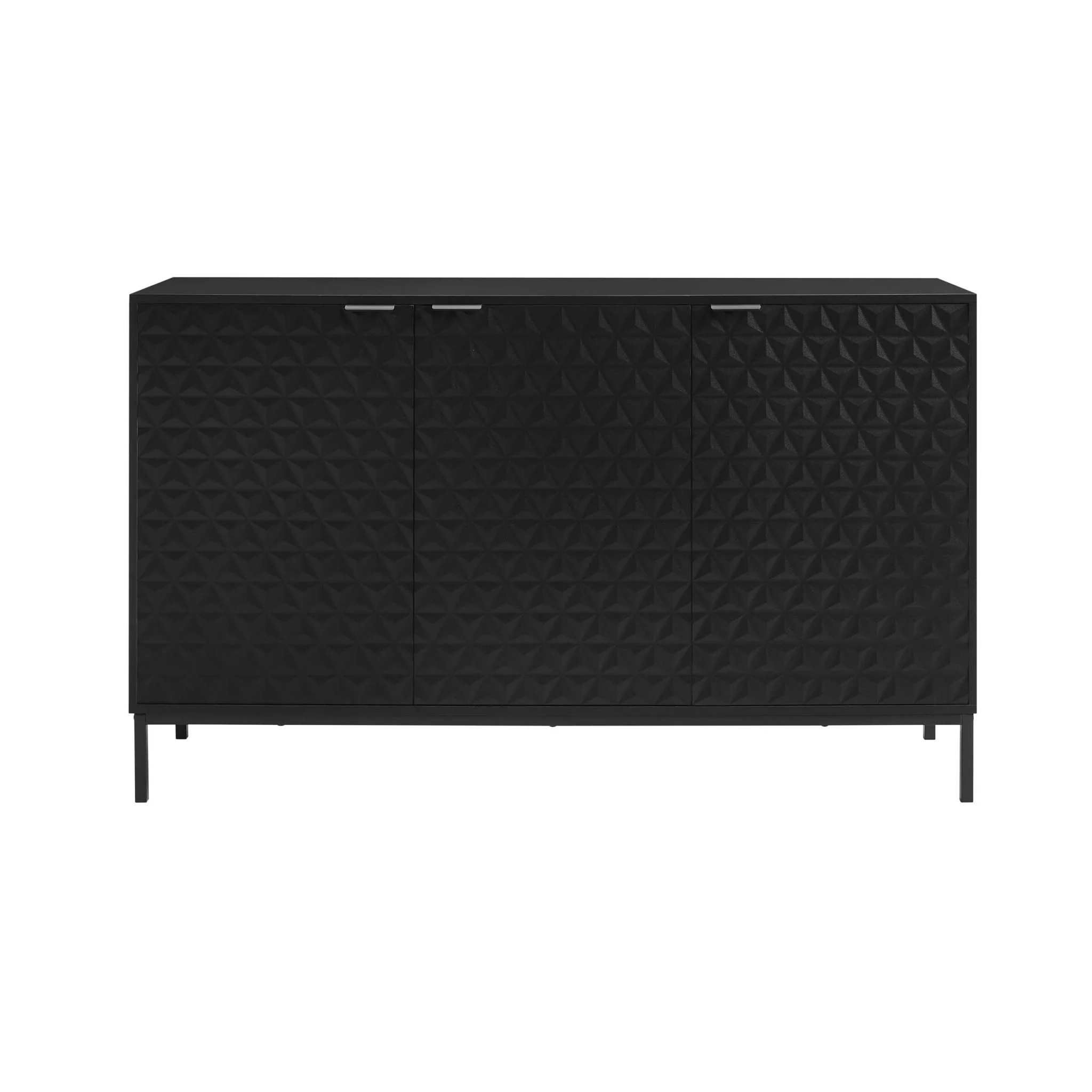 Isabella 3 Door Sideboard - Black - Image 2