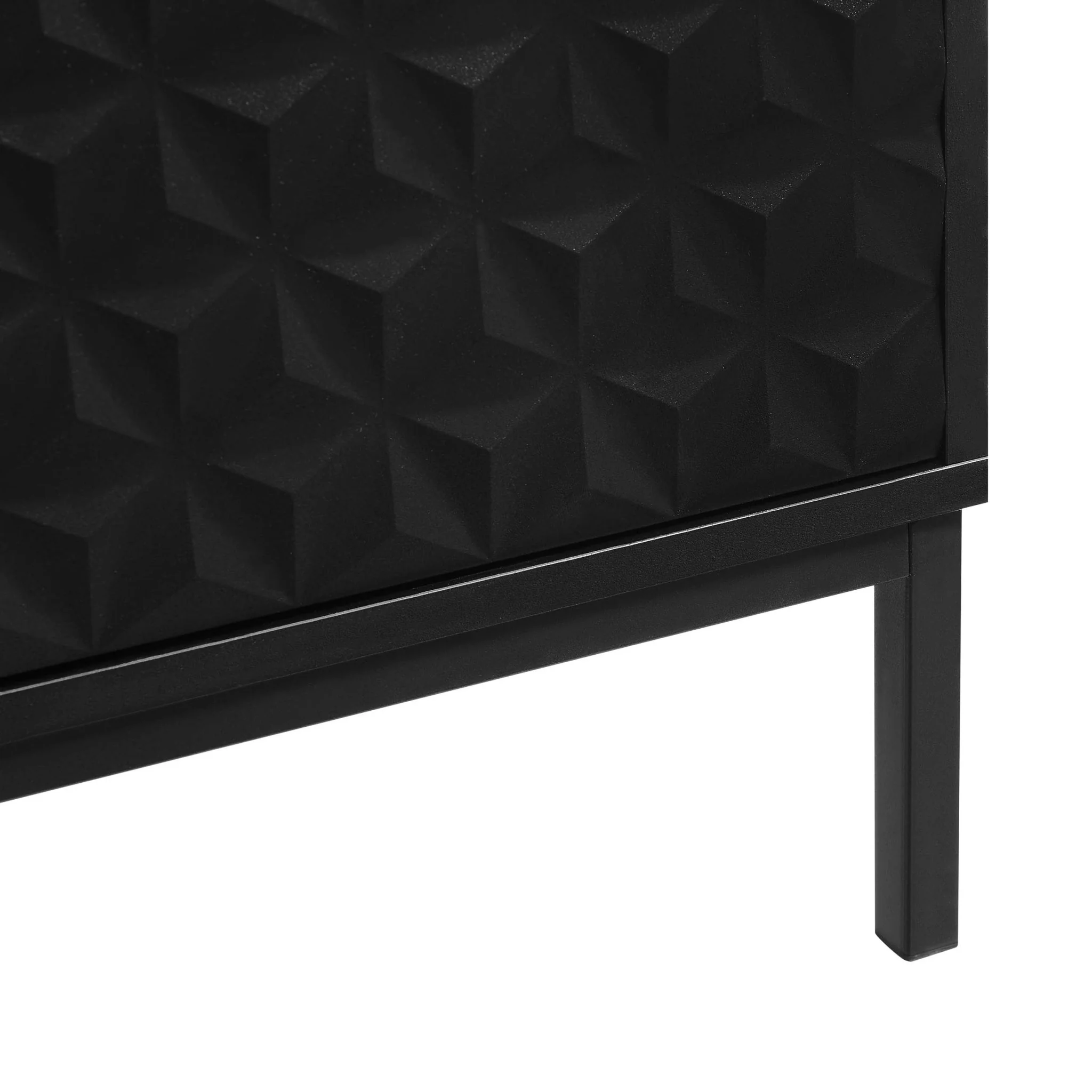 Isabella 3 Door Sideboard - Black - Image 6