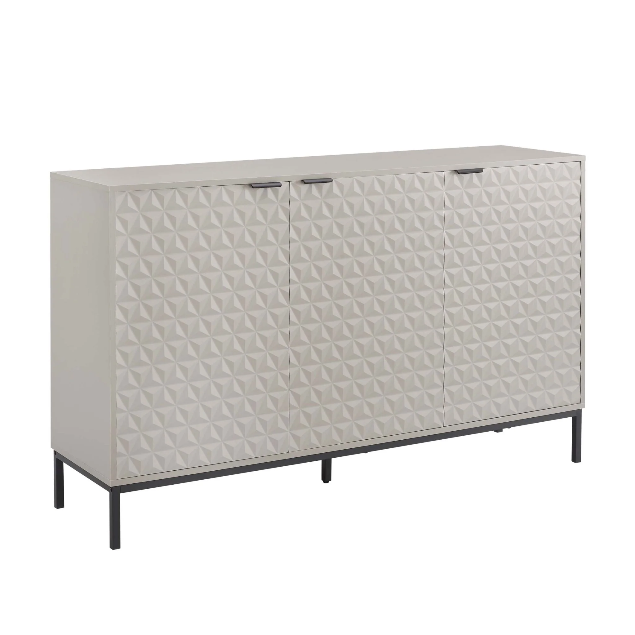 Isabella 3 Door Sideboard - Taupe - Image 4
