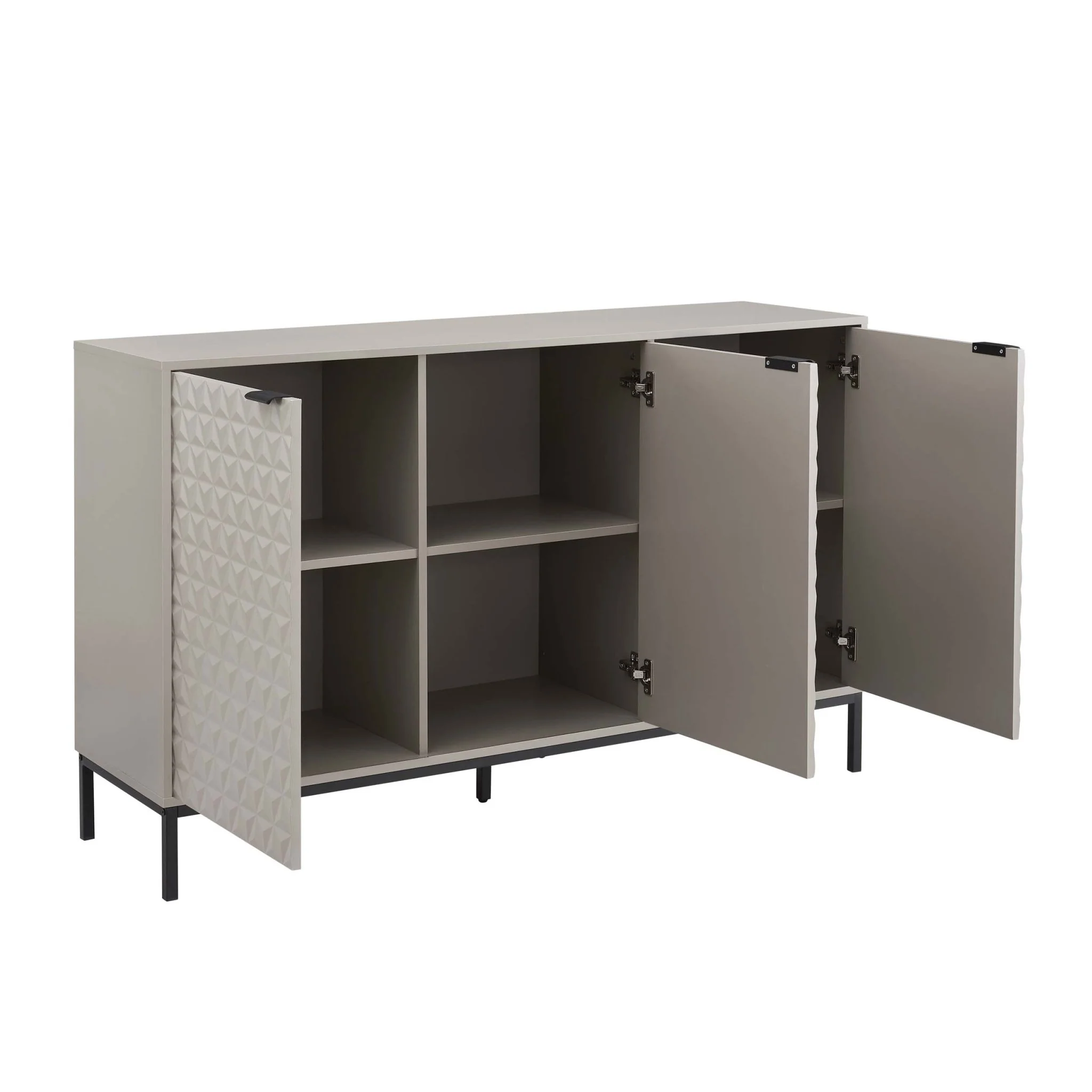 Isabella 3 Door Sideboard - Taupe - Image 5