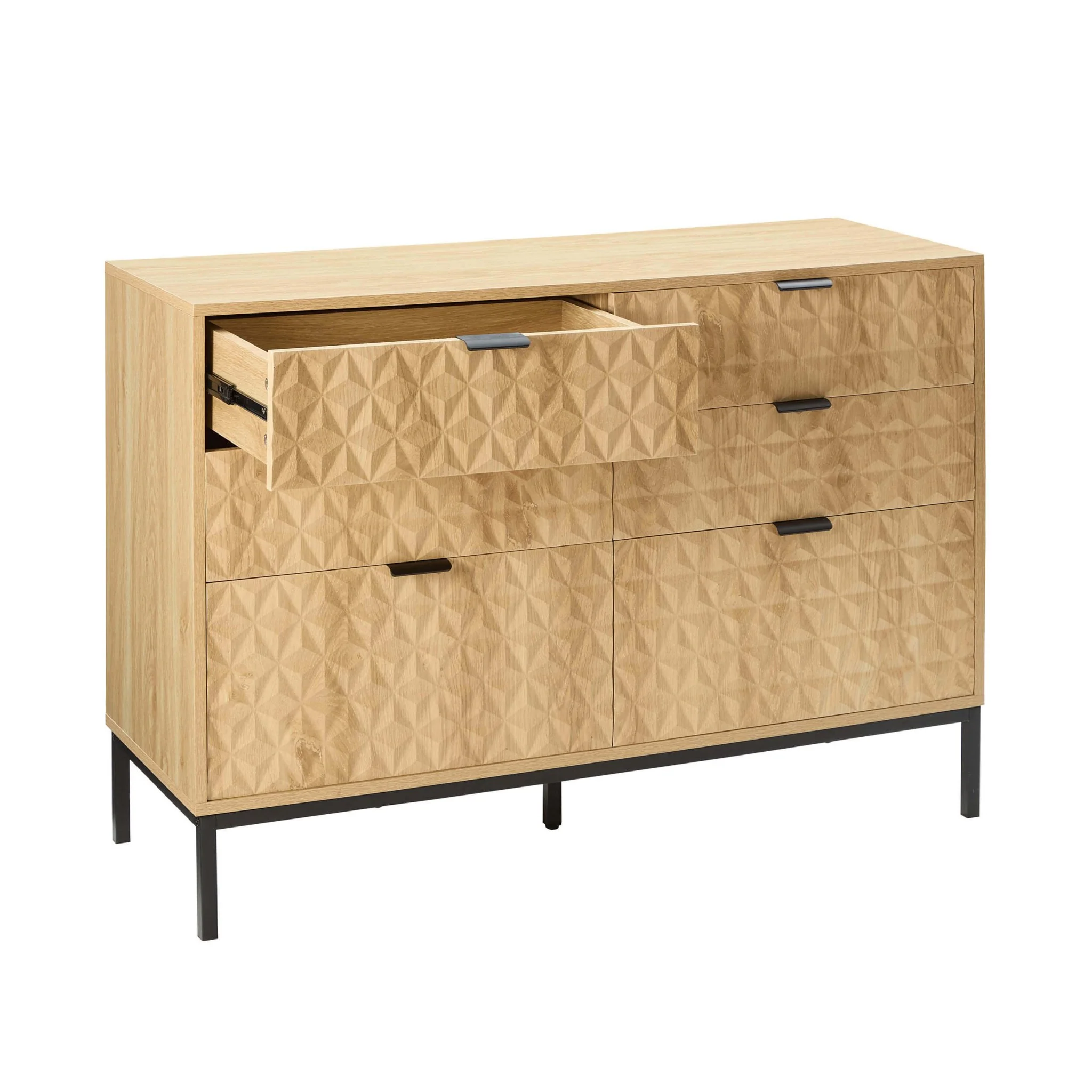 Isabella 6 Drawer Chest - Light Wood - Image 2