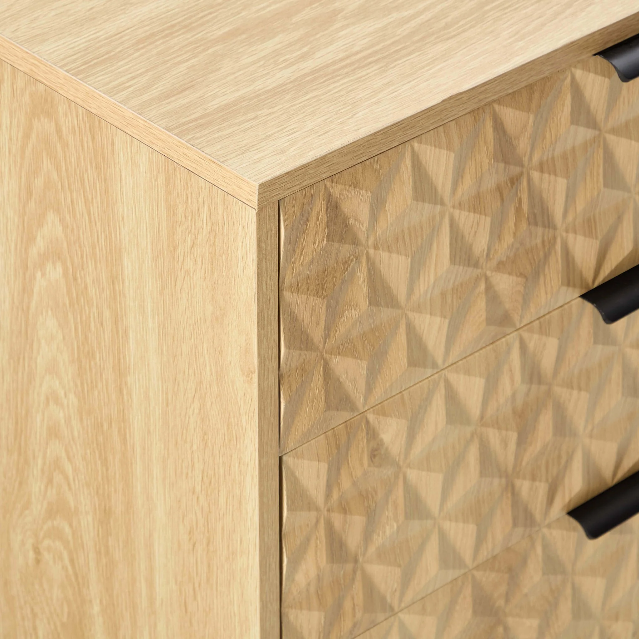 Isabella 6 Drawer Chest - Light Wood - Image 5