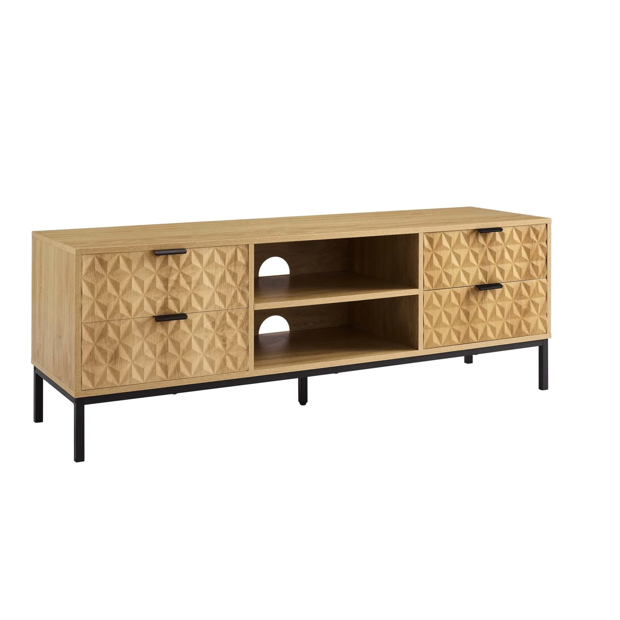 Isabella TV Unit for TVs up to 60"- Light Wood - Image 3