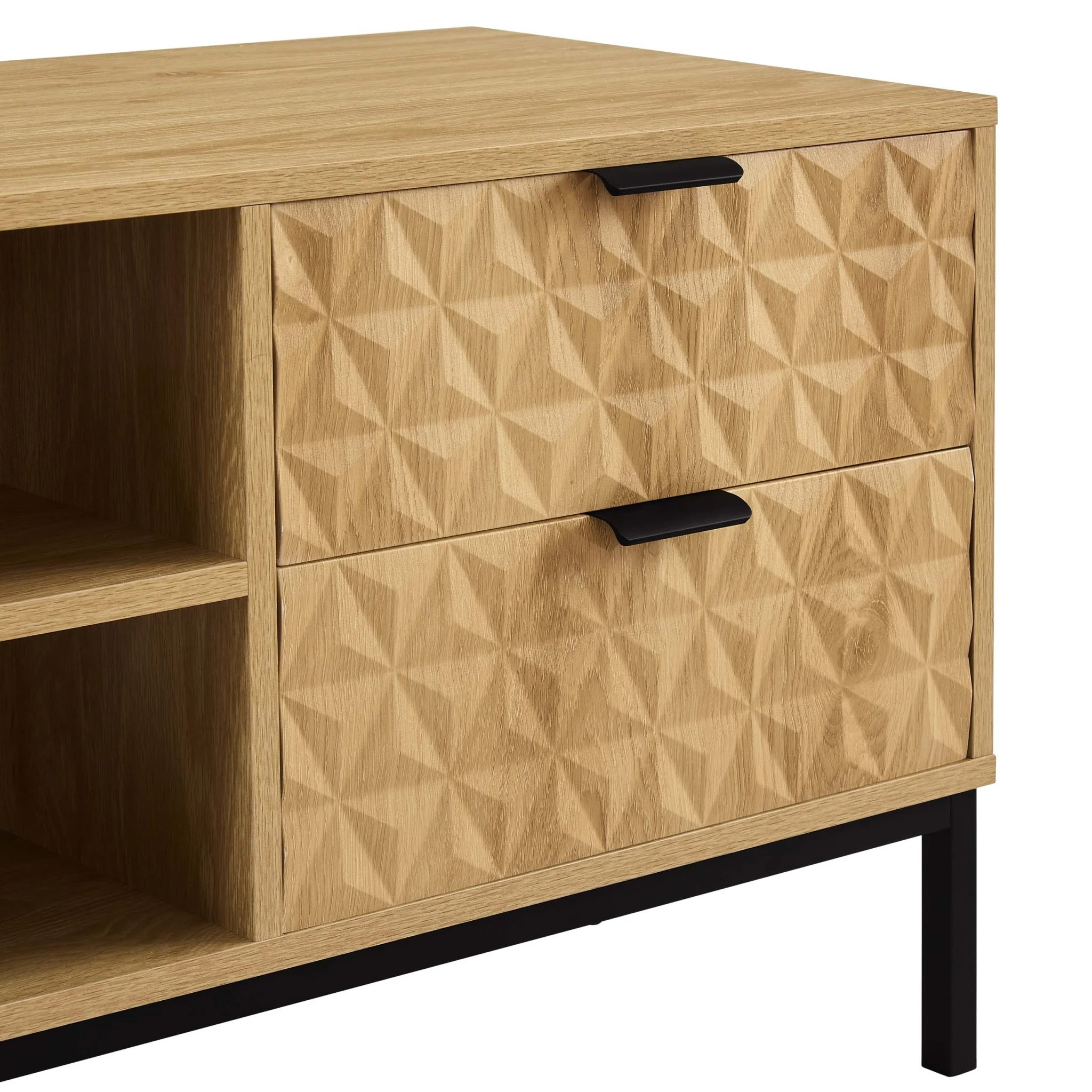 Isabella TV Unit for TVs up to 60"- Light Wood - Image 6