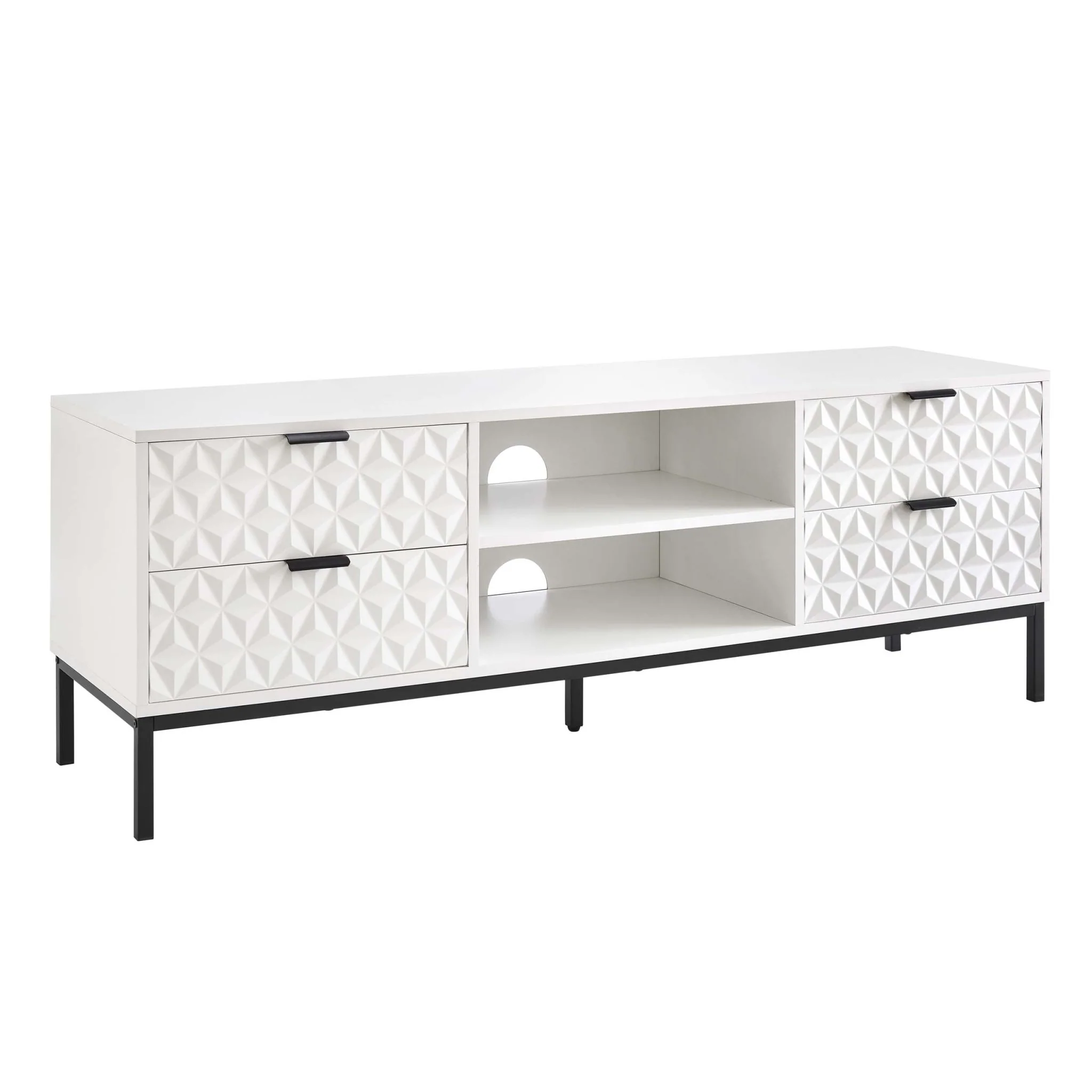 Isabella TV Unit for TVs up to 60"- White - Image 3