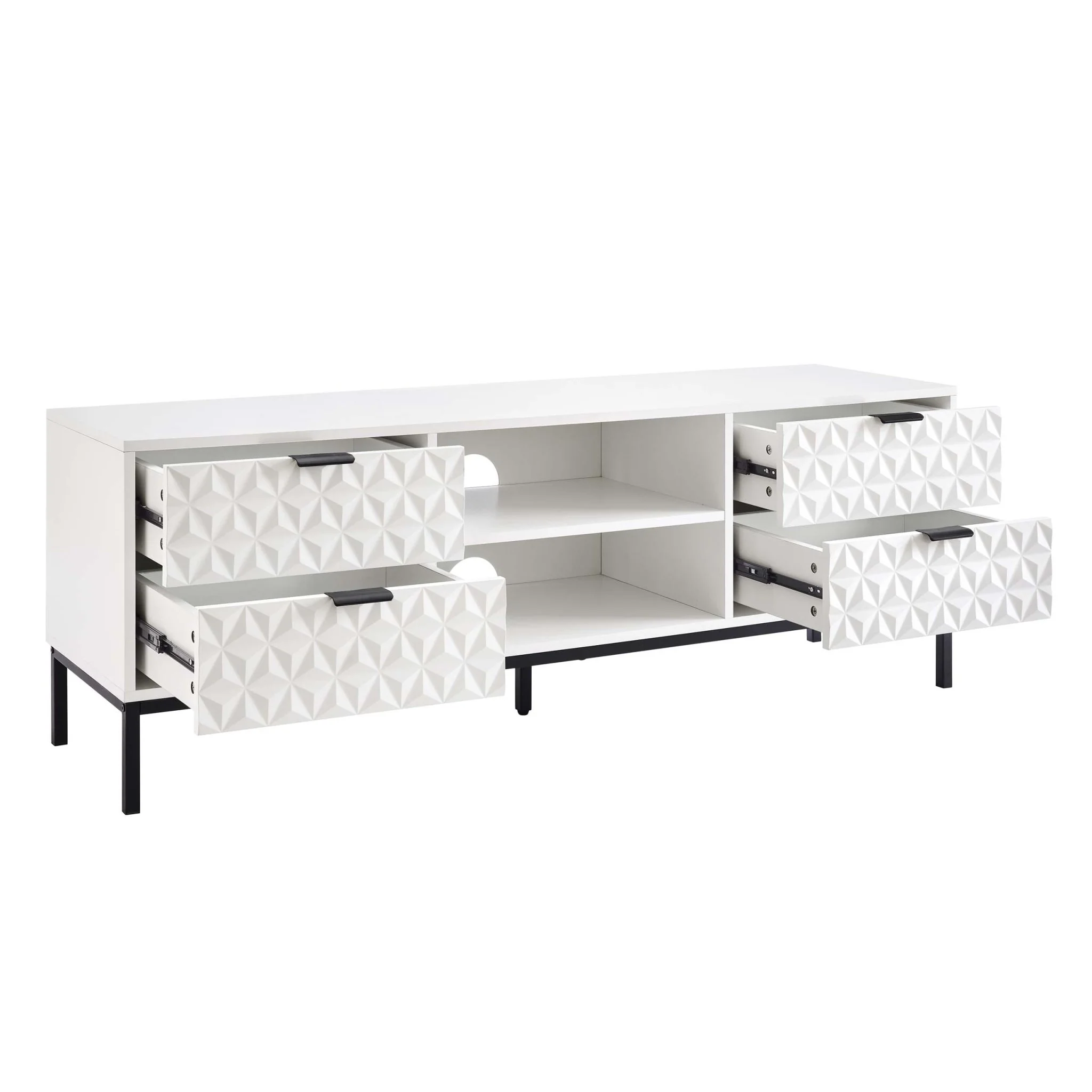 Isabella TV Unit for TVs up to 60"- White - Image 4