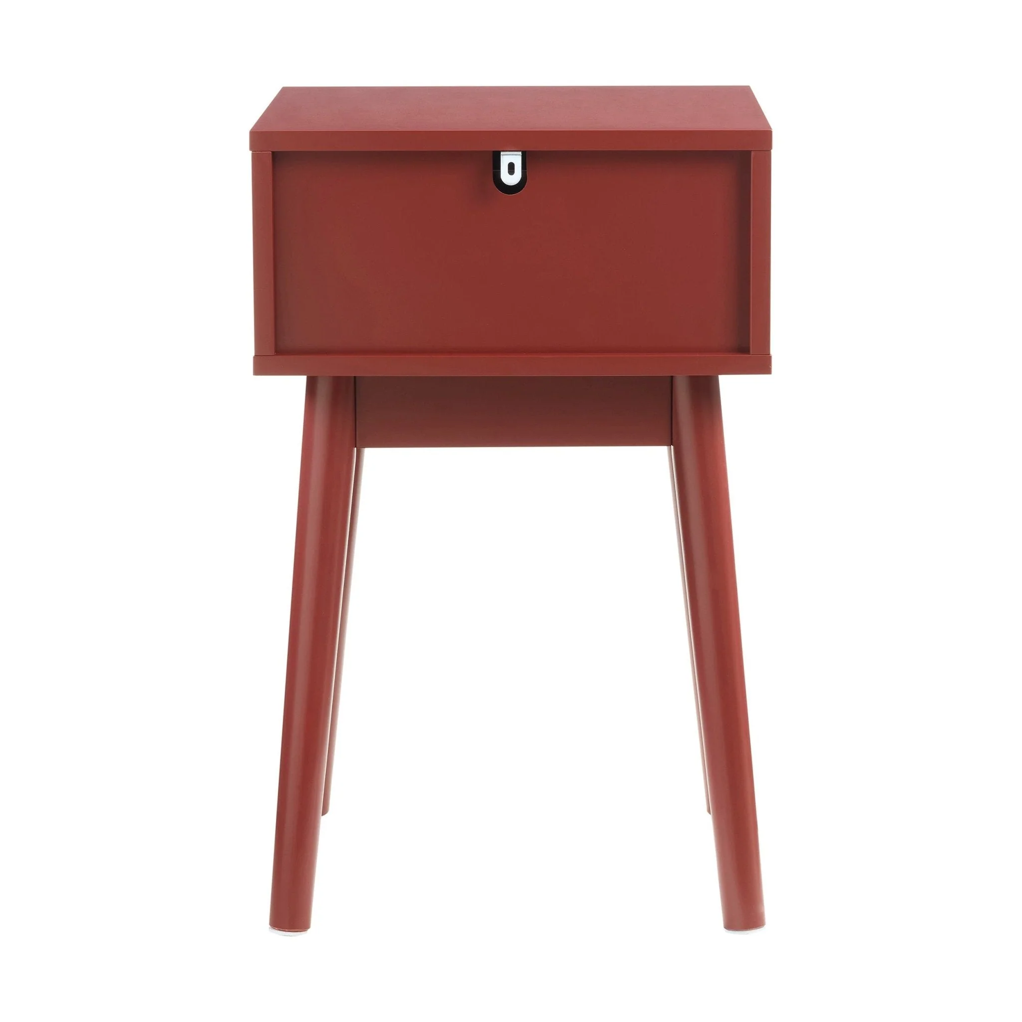 Isla 1 Drawer Nightstand - Burnt Red - Image 7